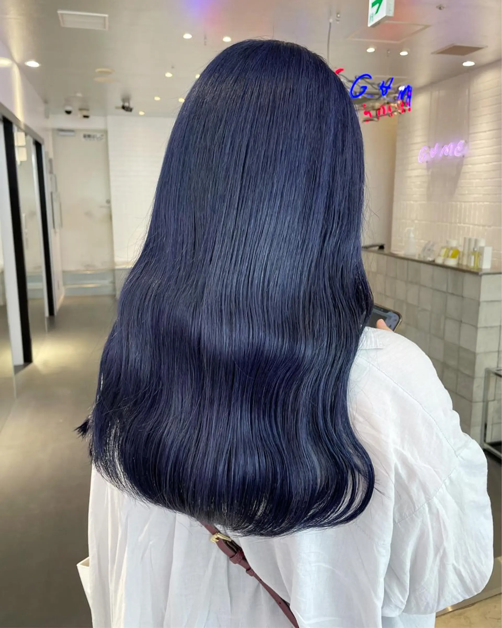 ミディアム カラー ヘアアレンジ ブルーカラー ブルーラベンダー ラベンダーカラー ヘアカラー トリートメント ボブ×柔らかいカラー 🌷misaki𓍼のヘアスタイル