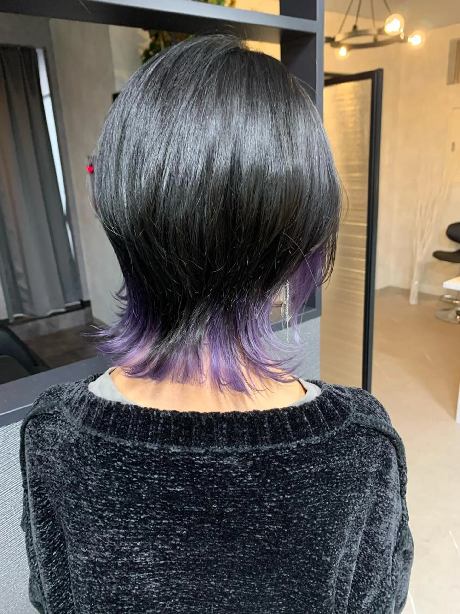 ショート ブリーチ/ウルフ ハッシュカット/石山のヘアスタイル