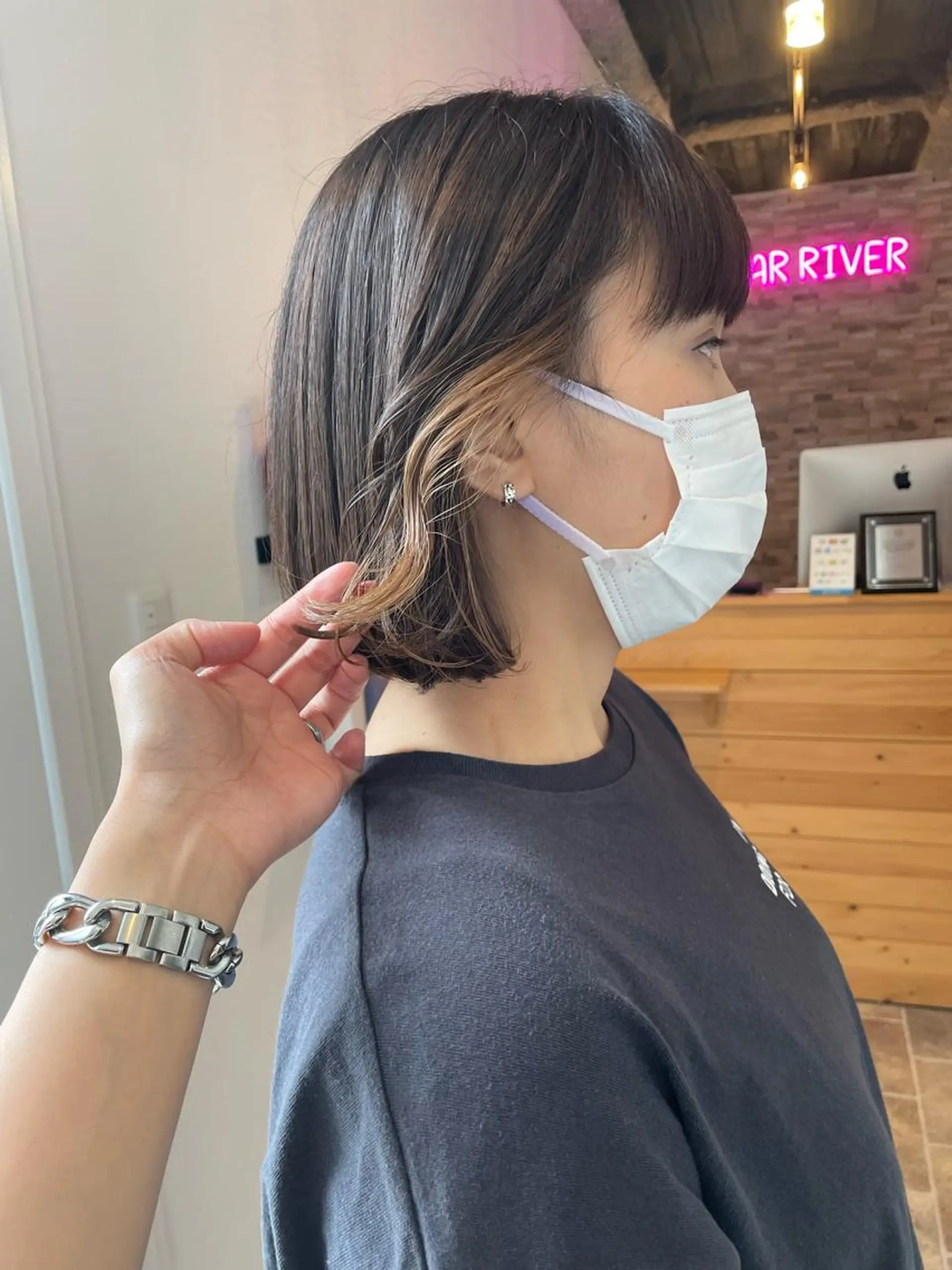 ミディアム カラー YUI/ ブリーチカラー🌷のヘアスタイル