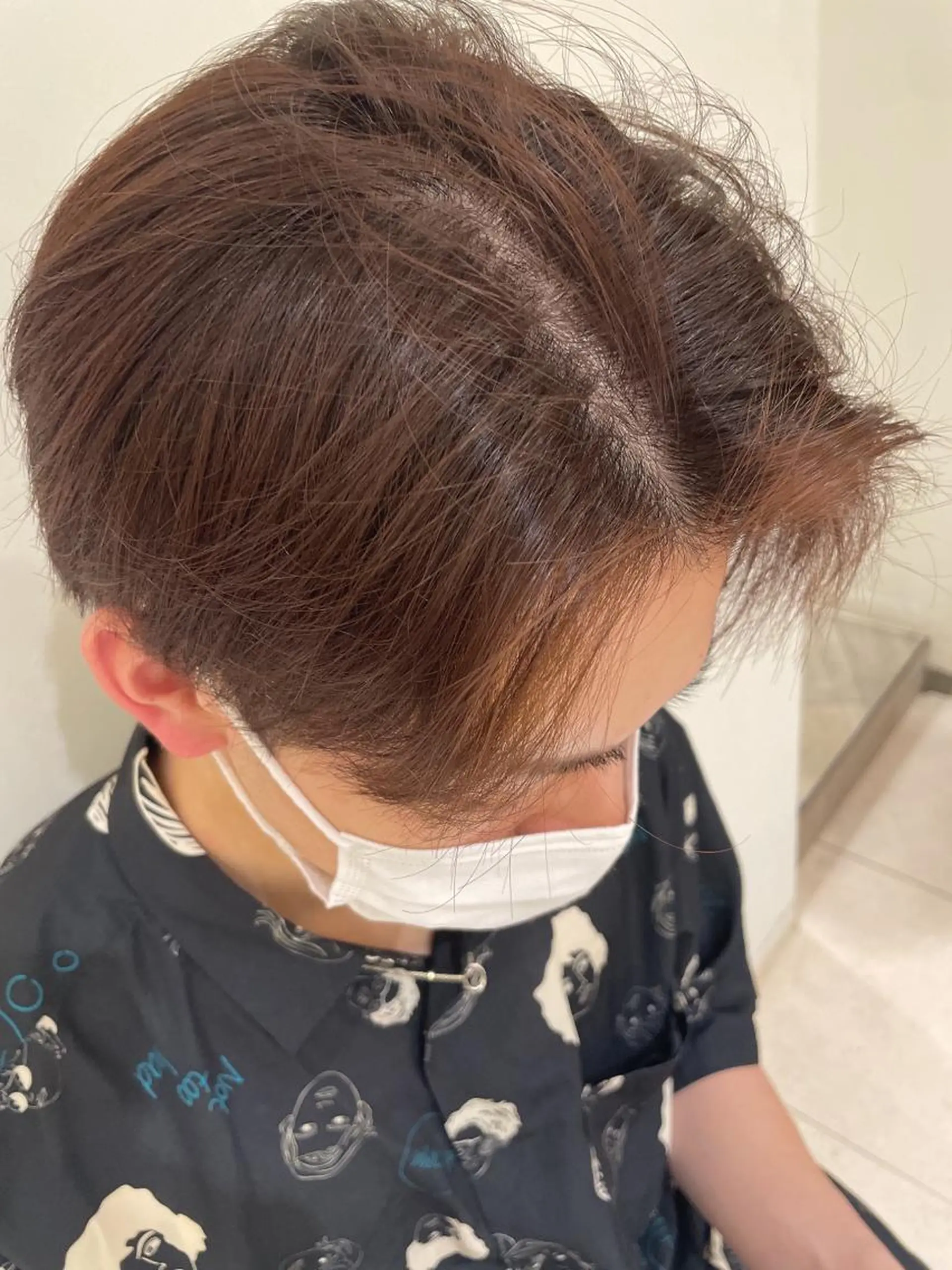 カラー メンズ メンズブリーチ ブリーチ ブラウンカラー オレンジ オレンジブラウン 暖色/ベージュ/ メンズ/鈴木彩のヘアスタイル