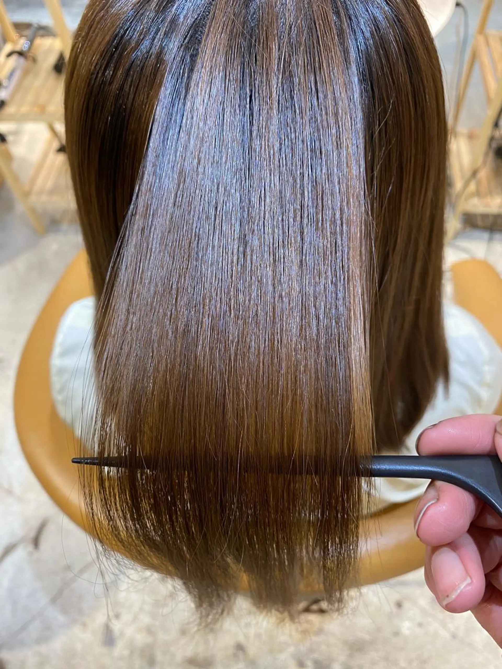 セミロング パーマ 縮毛矯正 トリートメント 縮毛矯正/髪質改善 表参道/千田大地のヘアスタイル