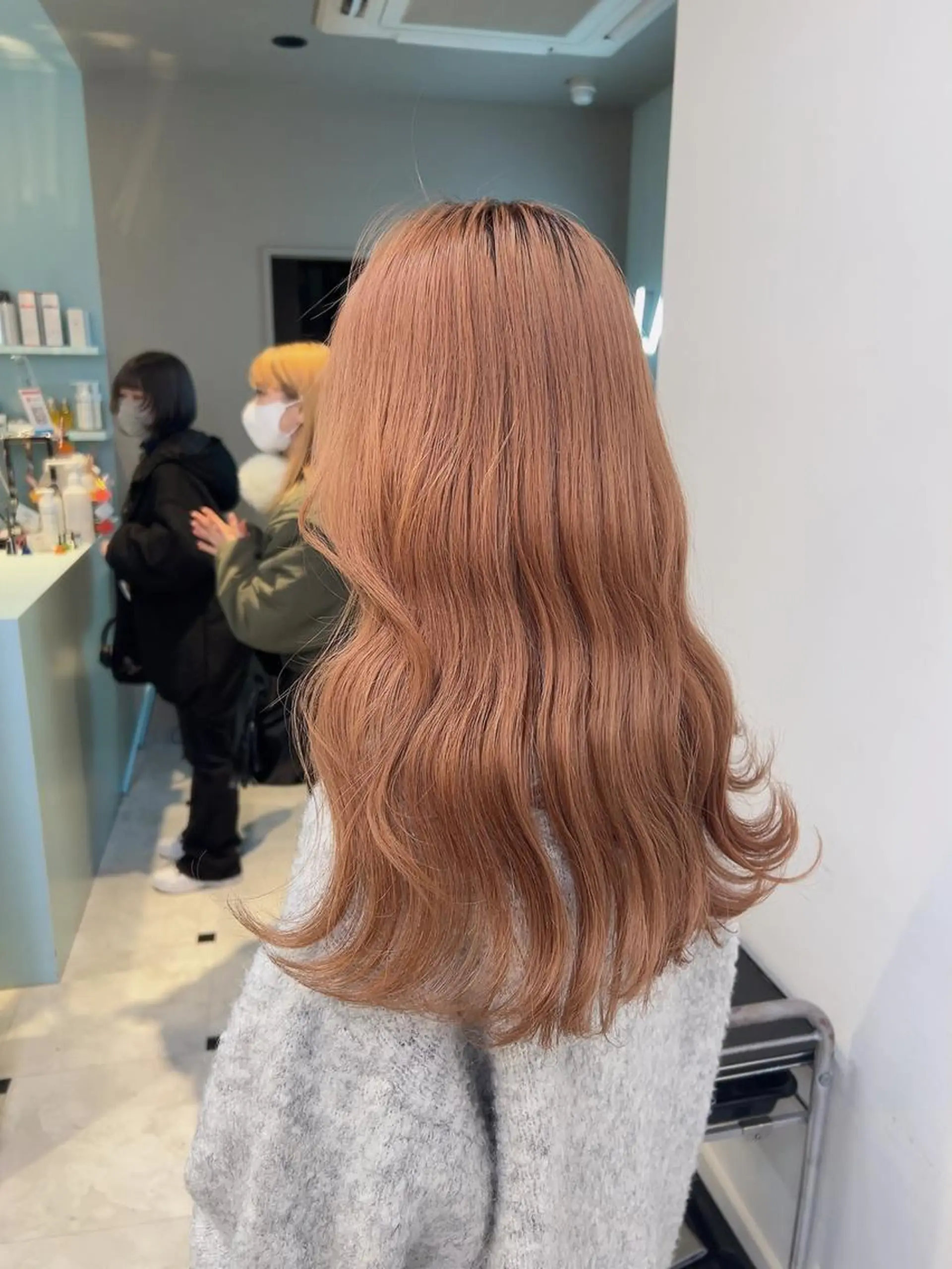 セミロング カラー ベージュカラー ブリーチ 透明感カラー デザインカラー ダブルカラー ヘアカラー トリートメント ヘッドスパ 🥞ベージュ系カラー 【すずきりほ】🥞のヘアスタイル