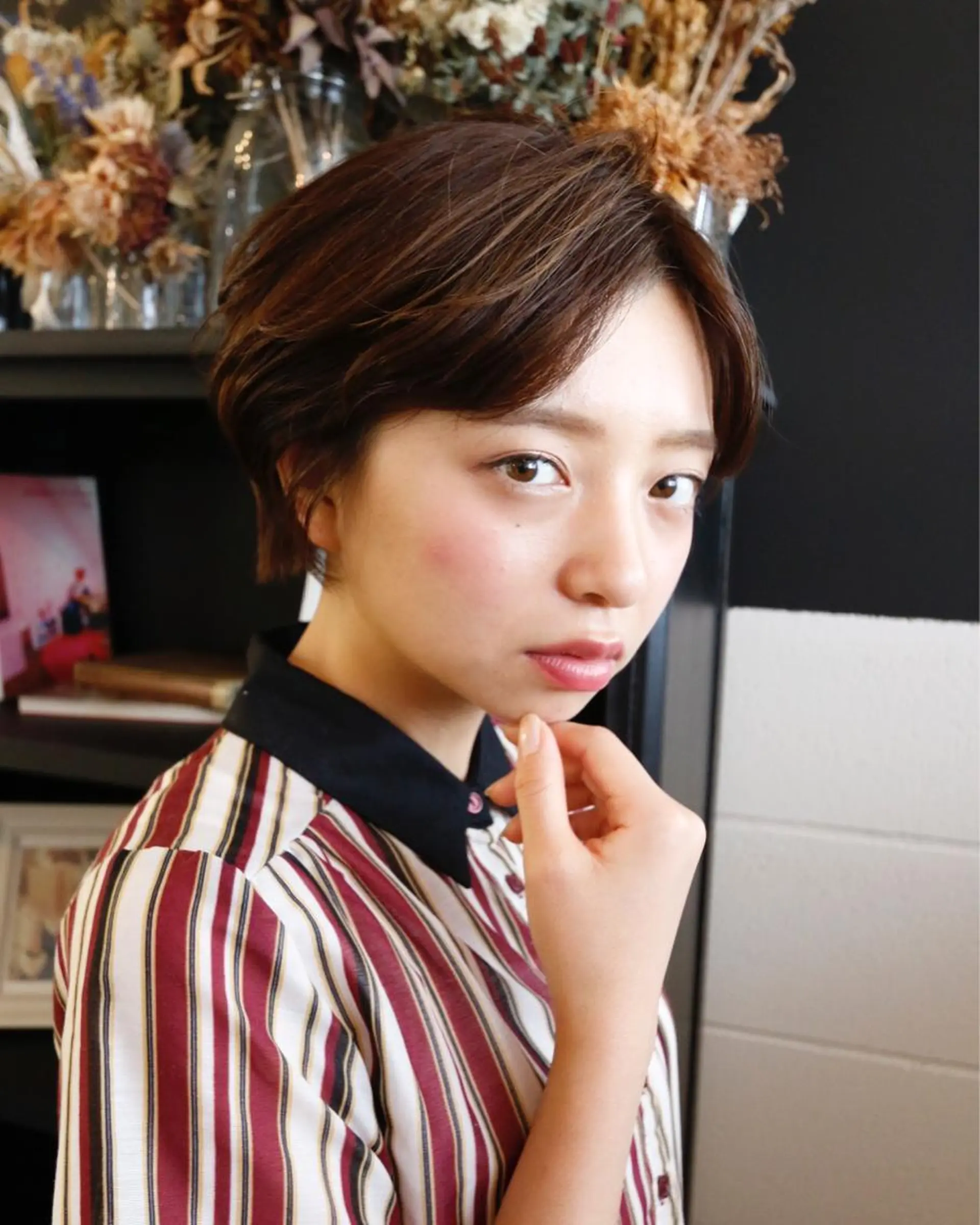 ショート カラー パーマ ショートヘア 山口 悟のヘアスタイル