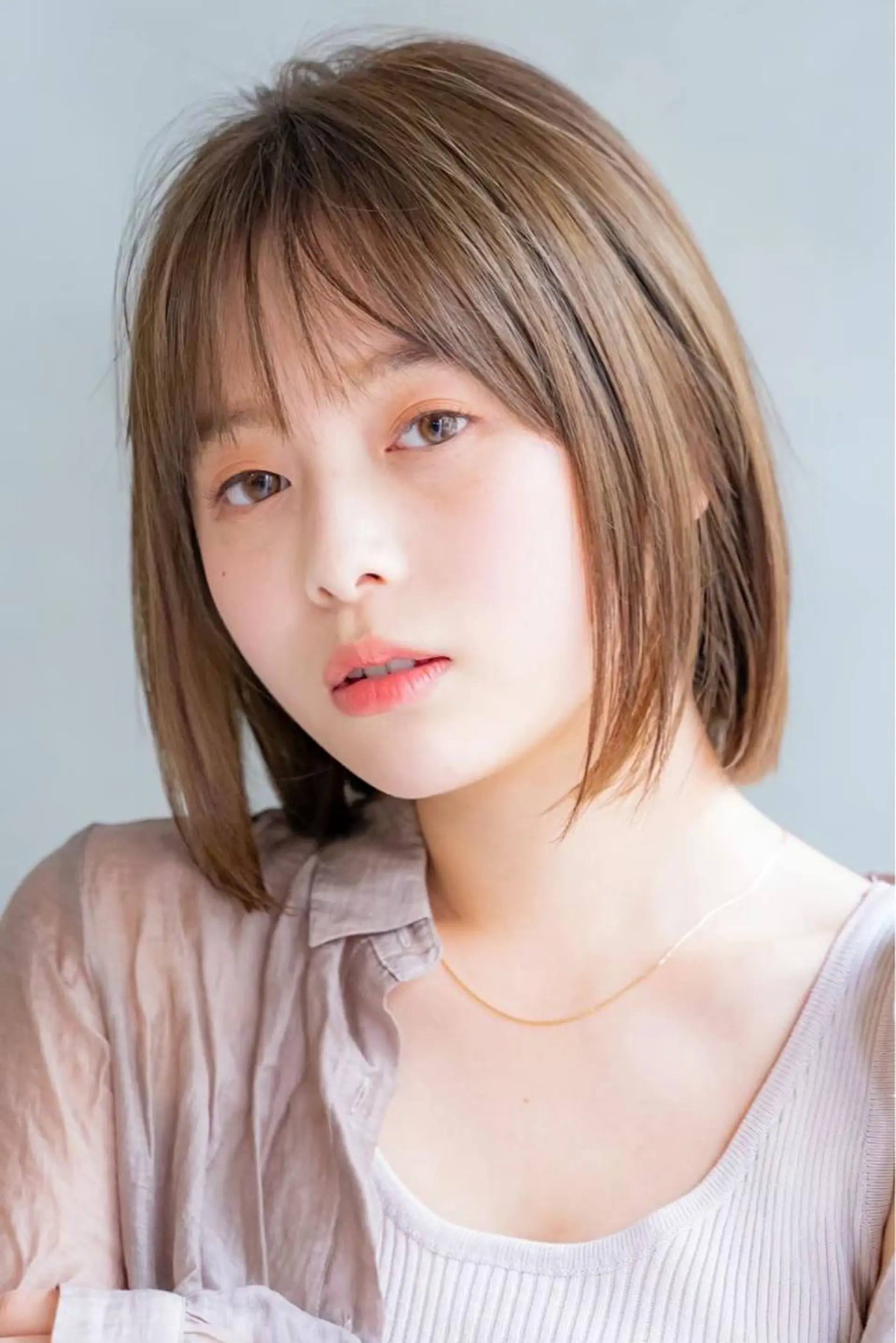 ミディアム カラー トリートメント ヘアセット 新宿/韓国ヘア/ 髪質改善ストレートのヘアスタイル