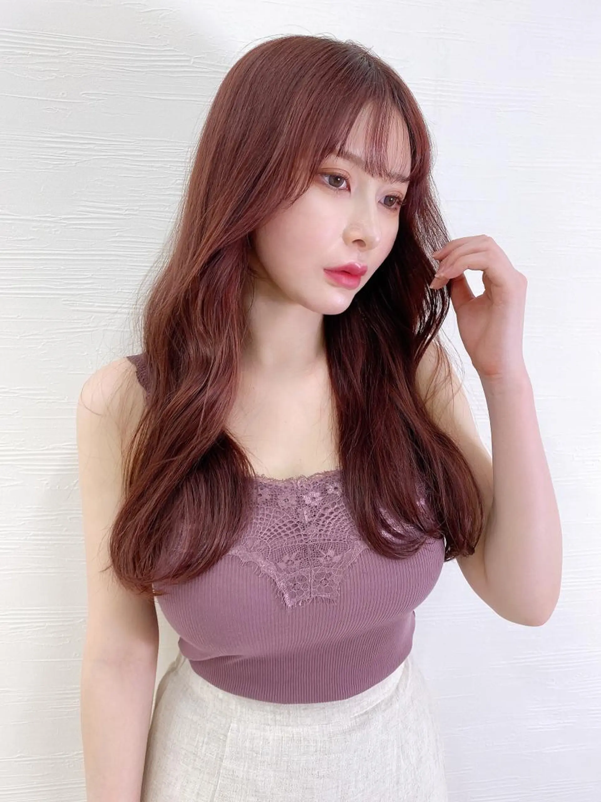 ロング カット ヘアカラー トリートメント レイヤーカット /透明感カラー西田のヘアスタイル