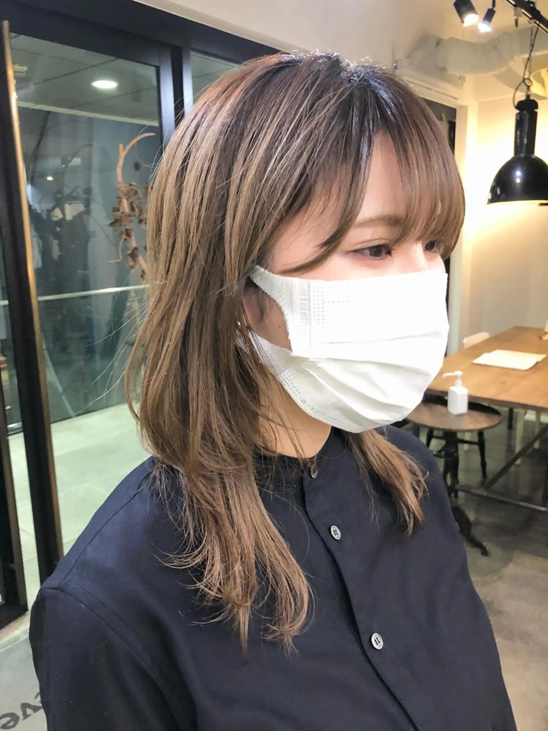 ミディアム ウルフカット カット 千葉 郁也のヘアスタイル