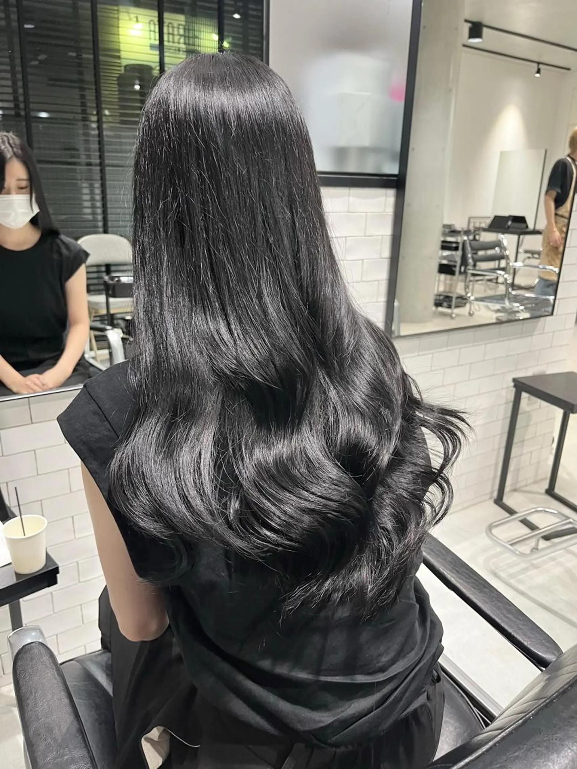 ロング カラー ヘアアレンジ カット ヘアカラー トリートメント ヘッドスパ 透明感/オリーブ/ グレージュ/YUKAのヘアスタイル