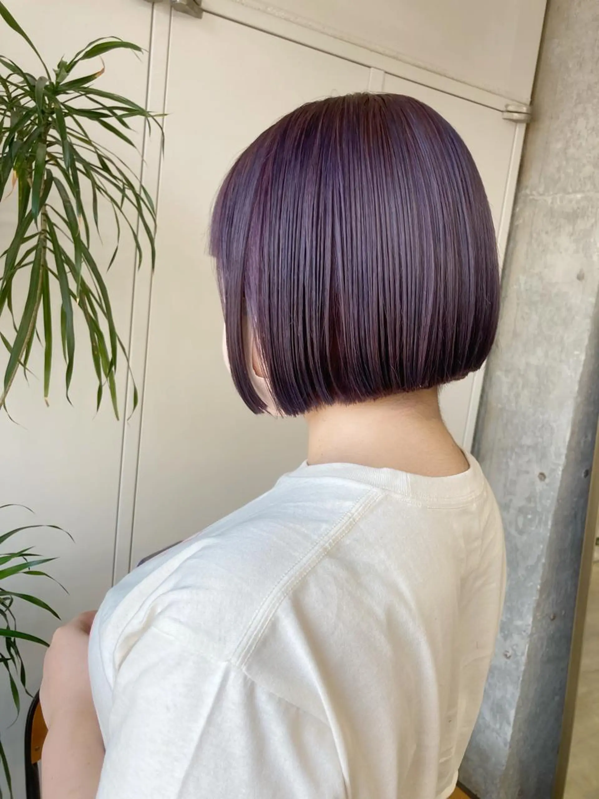 ミディアム カラー ブリーチ カット ヘアカラー トリートメント 小木曽智美 /ボブ/ショートのヘアスタイル