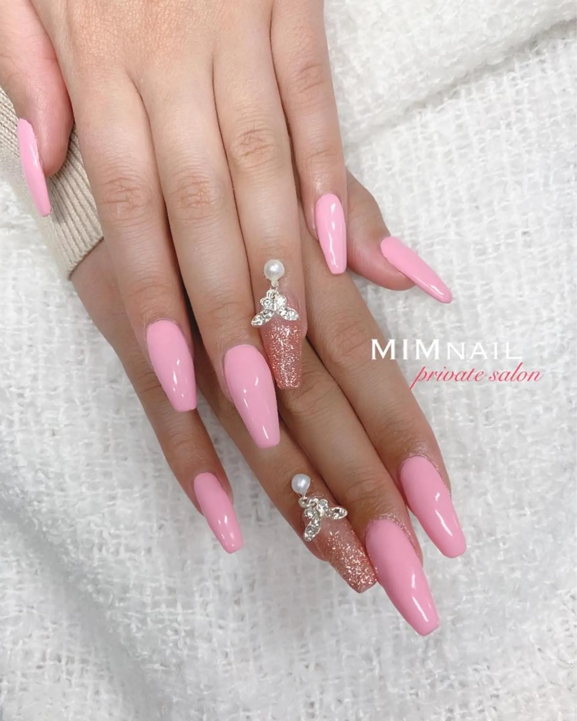 ネイル ジェルネイル ロングネイル ワンカラーネイル スカルプネイル *･*MIMnail 1号店･*:･*のネイルデザイン