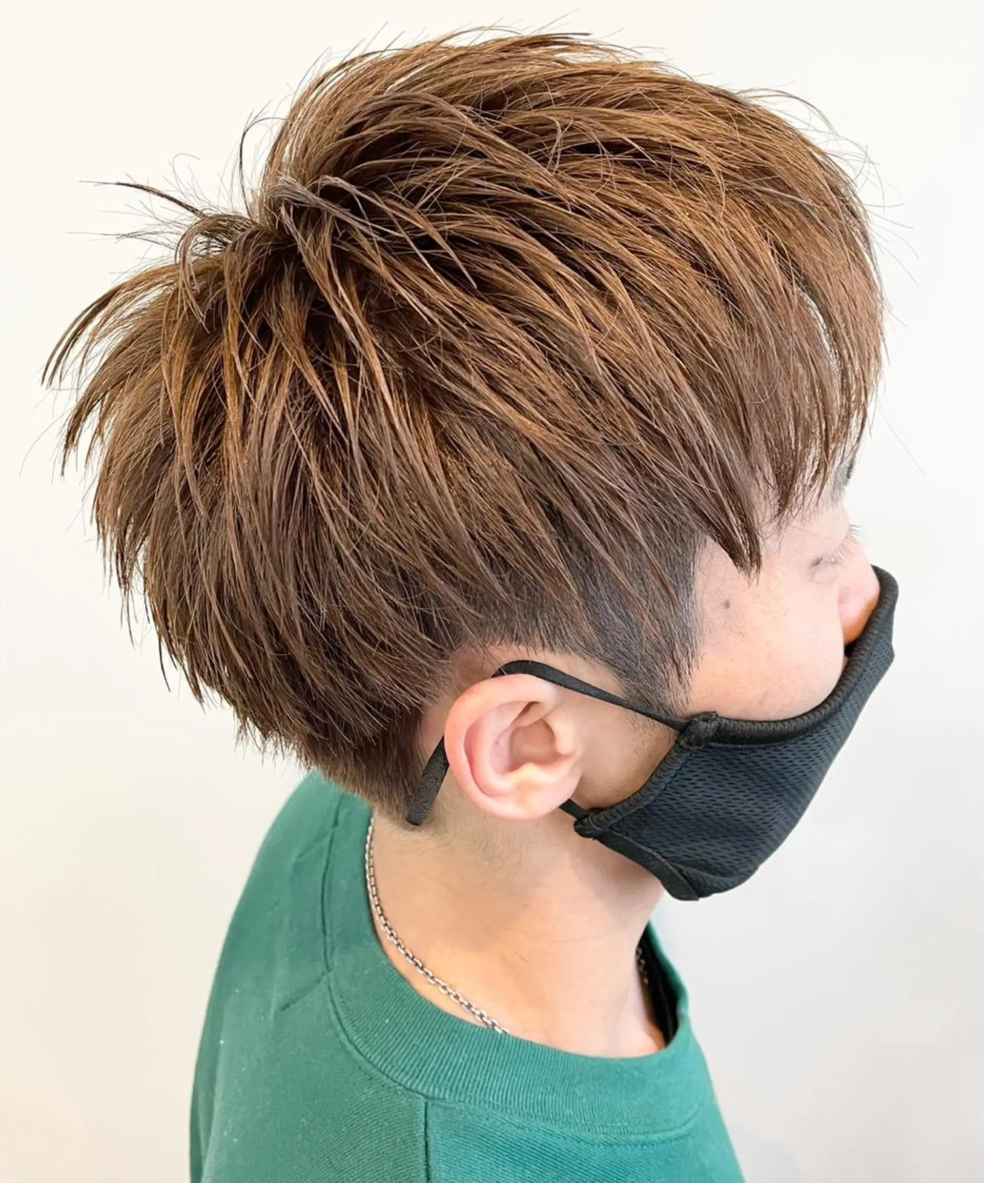 ショート メンズ メンズブリーチ アッシュ ショートヘア カット FLAGS YAMATOのヘアスタイル