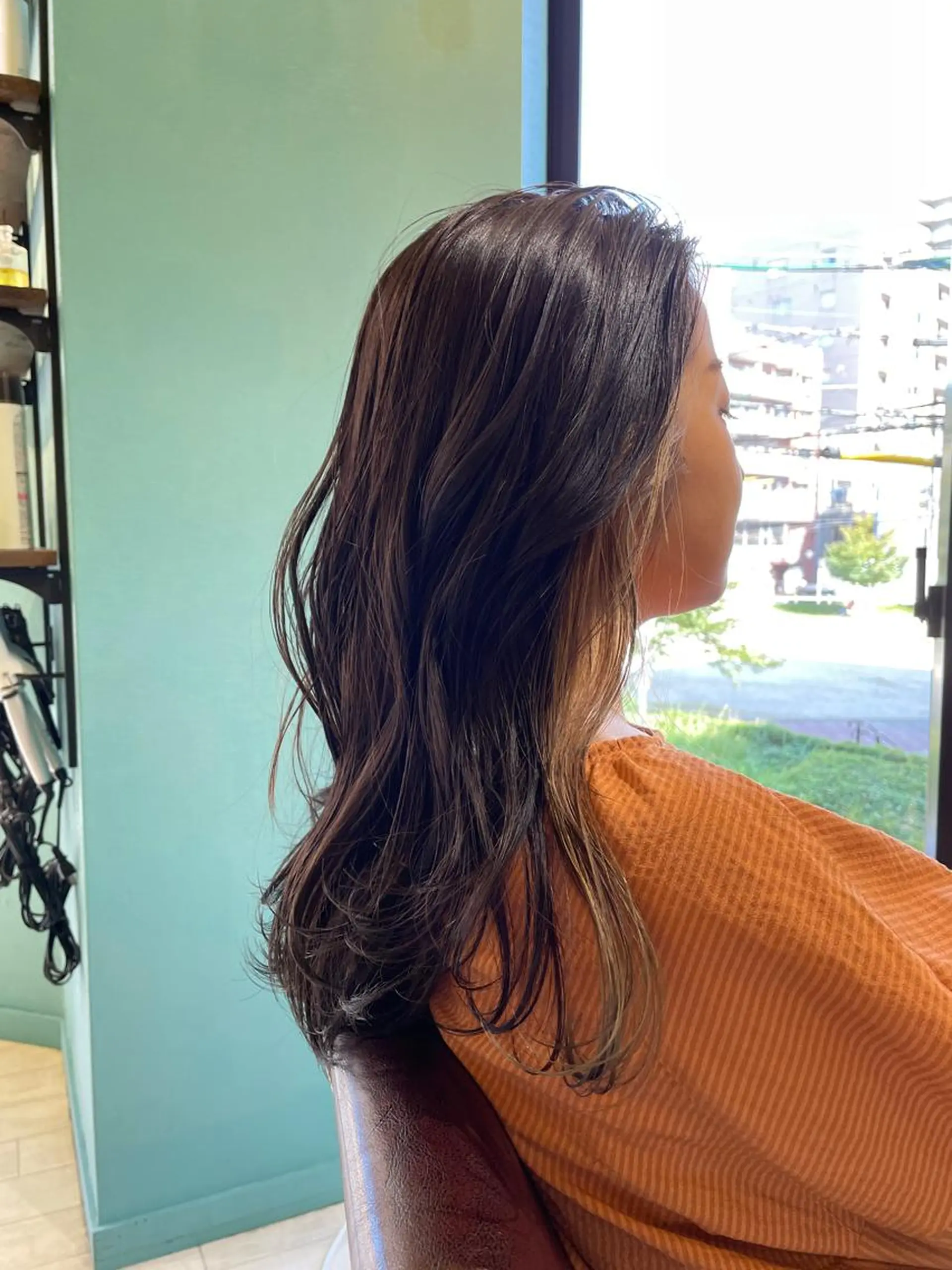 ロング ヘアカラー 末石 智のヘアスタイル