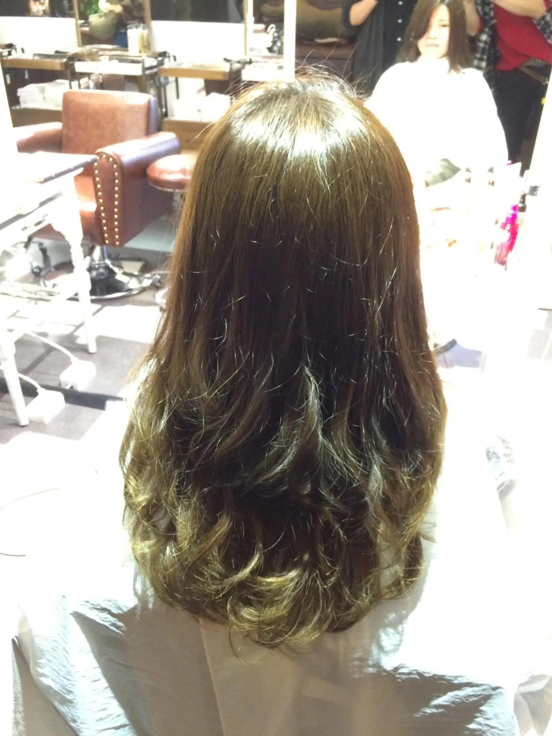 ロング カラー パーマ CHAINON 近鉄奈良店のヘアスタイル