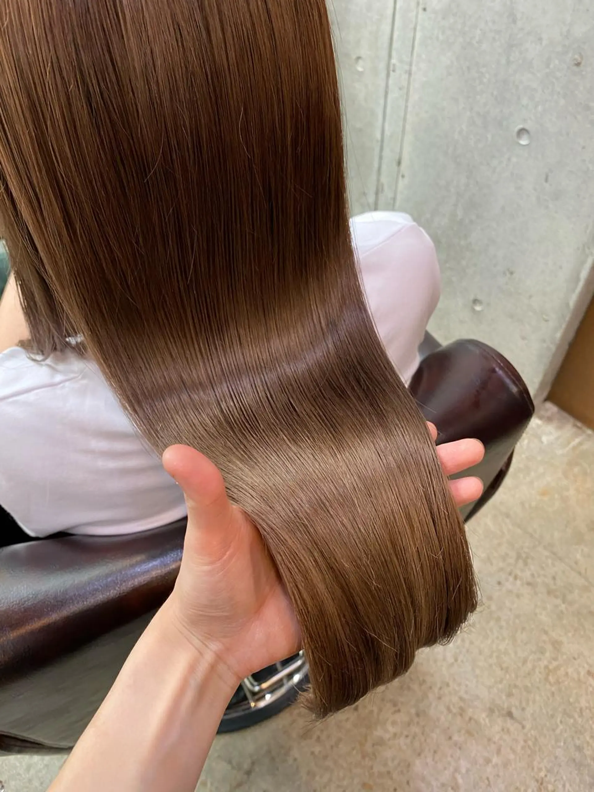 ロング ピンクブラウン トリートメント ヘアカラー トリートメント youres hair 髪質改善トリートメント&ヘッドスパ 恵比寿本店【ユアーズ ヘア】所属・✨美髪エステ✨ 佐々木みなみのヘアスタイル