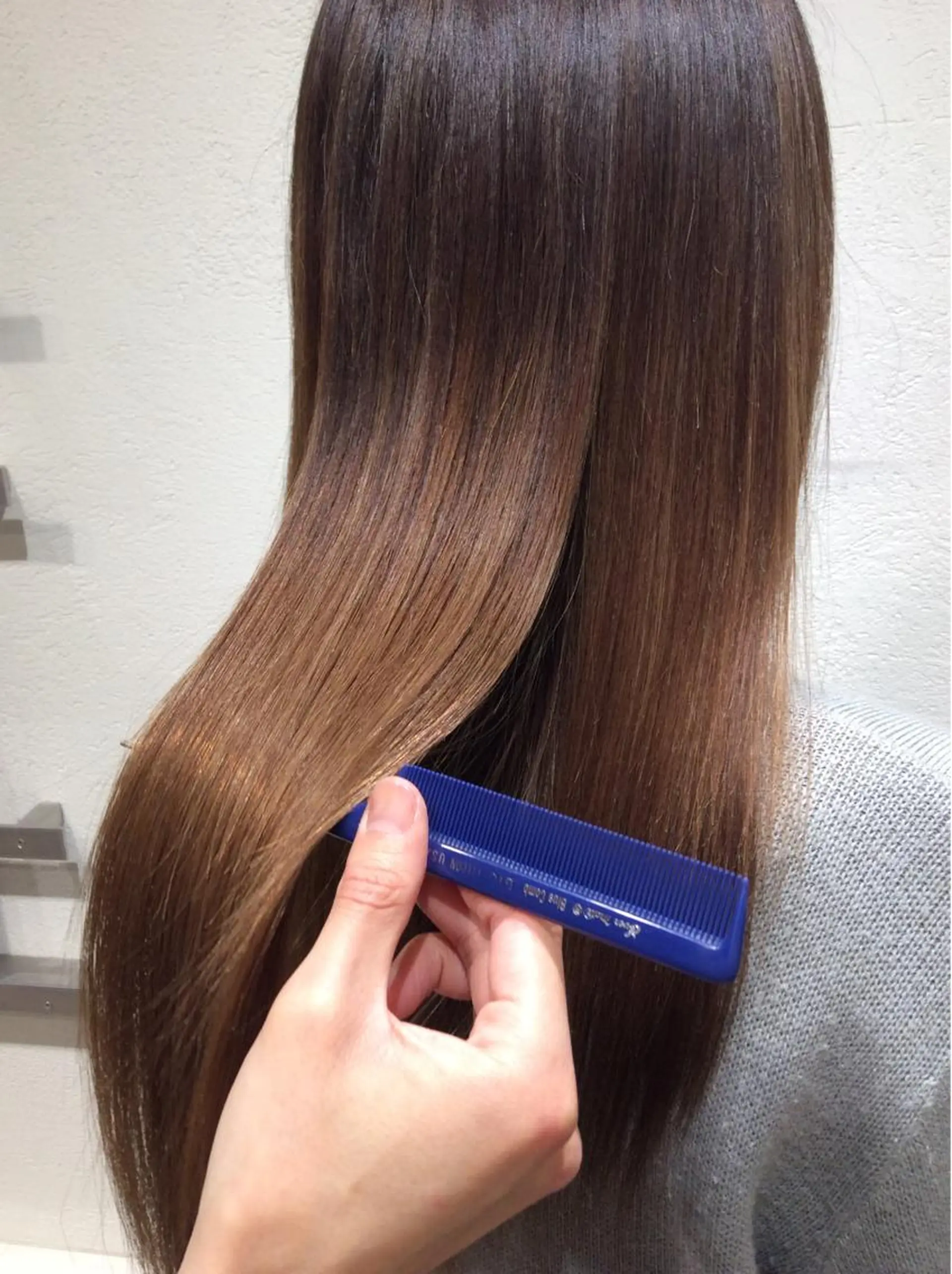 ロング 髪質改善 トリートメント 酸熱トリートメント トリートメント ボブスタイル/ 透明感カラー/八幡のヘアスタイル