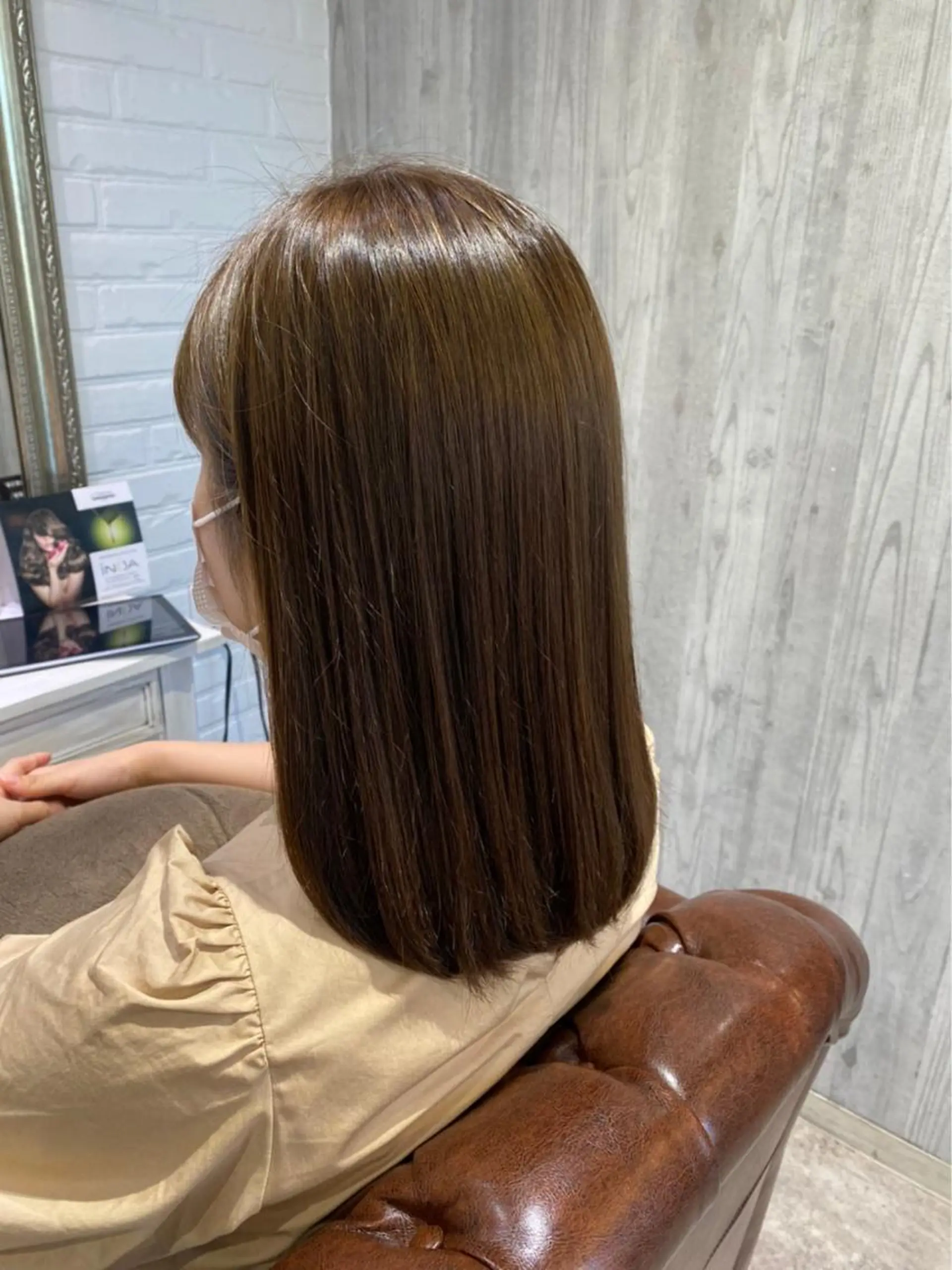 セミロング Lusso店長 千崎慎介のヘアスタイル