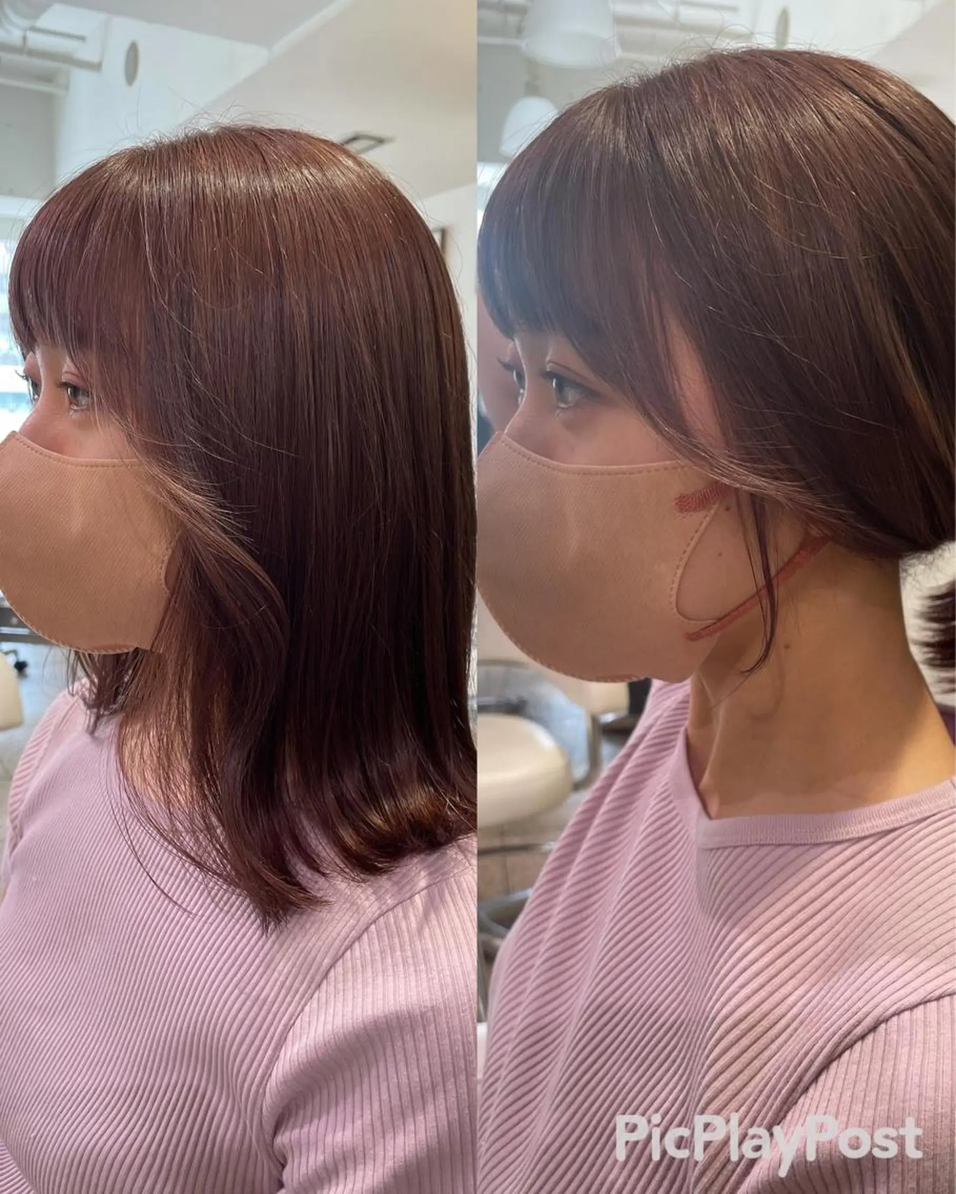 ミディアム 似合わせカット 迫留由弥のヘアスタイル