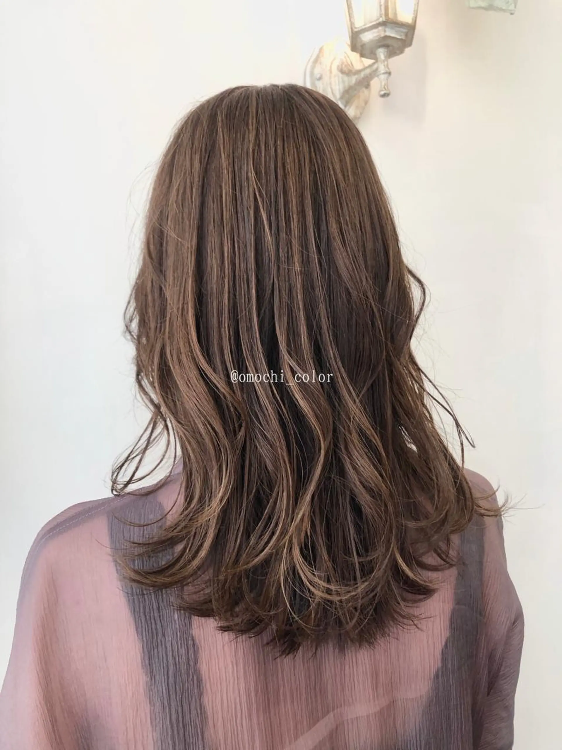 セミロング カラー パーマ ヘアアレンジ メンズ キッズ ネイル マツエク・マツパ メンズハイライト ベージュカラー ハイライトカラー モカベージュ ハイライト 隠れ家サロンso you所属・yukimi .のヘアスタイル