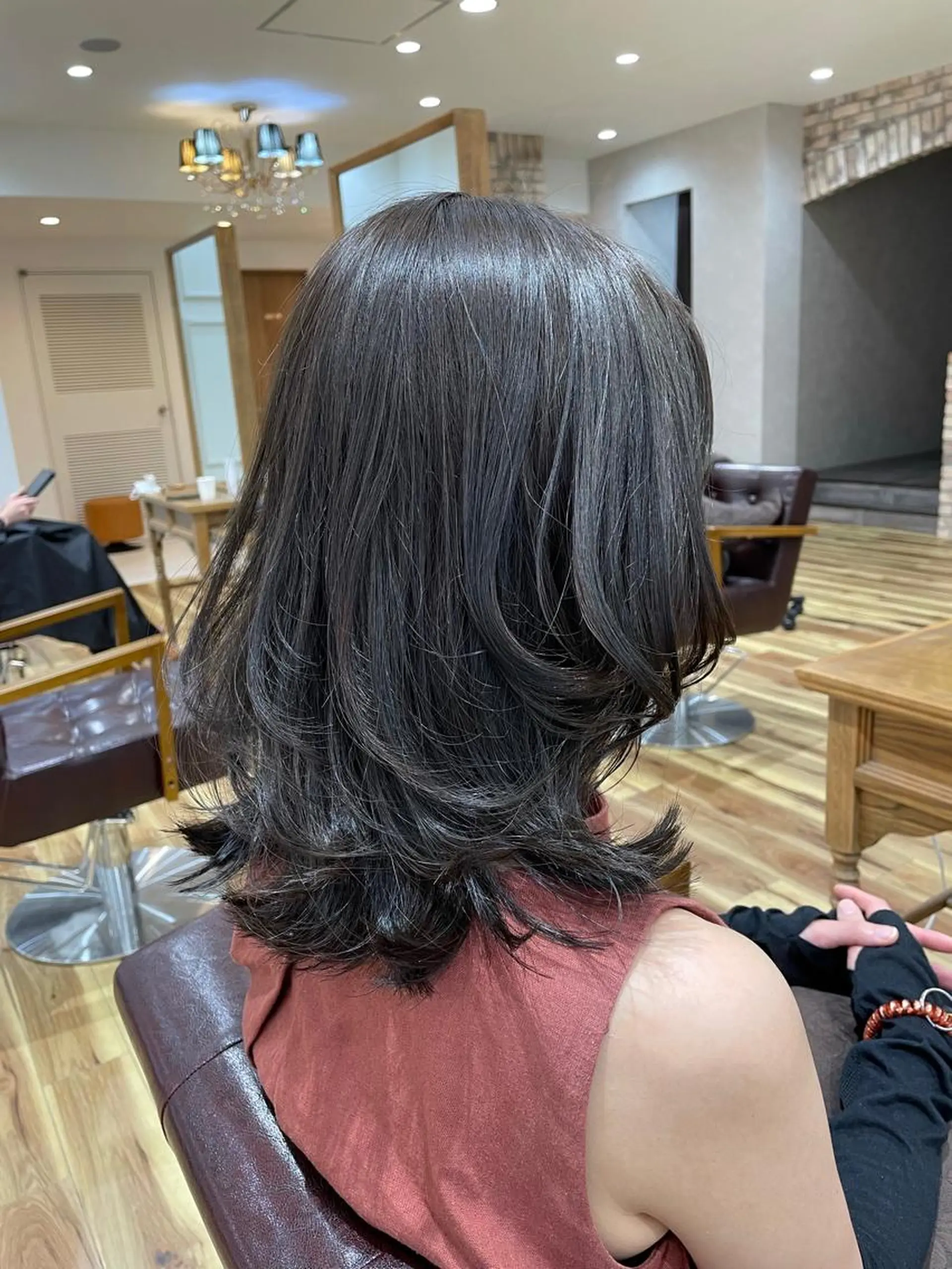 ミディアム YASUHIRO グレージュ/メンズのヘアスタイル