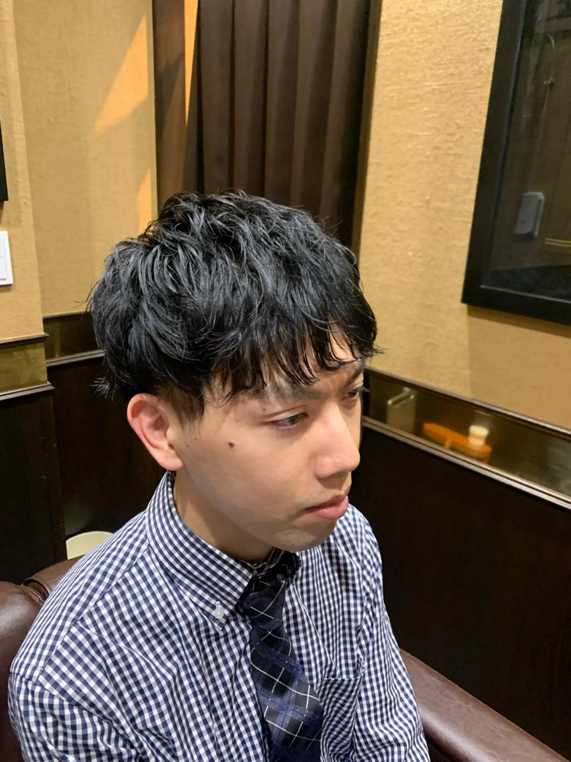 パーマ メンズ メンズパーマ 新宿駅近！ 💈口コミ多数✨のヘアスタイル