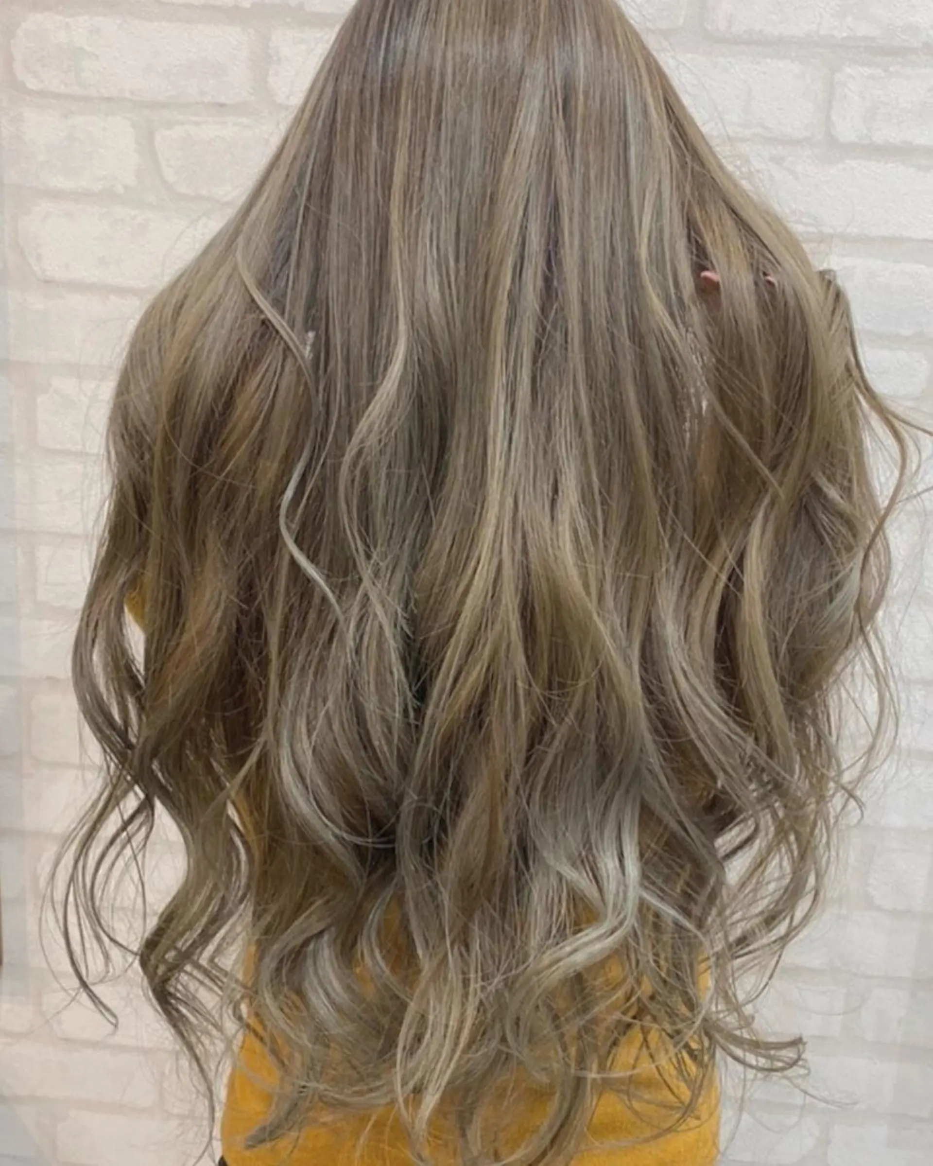 ロング 若山 敦のヘアスタイル