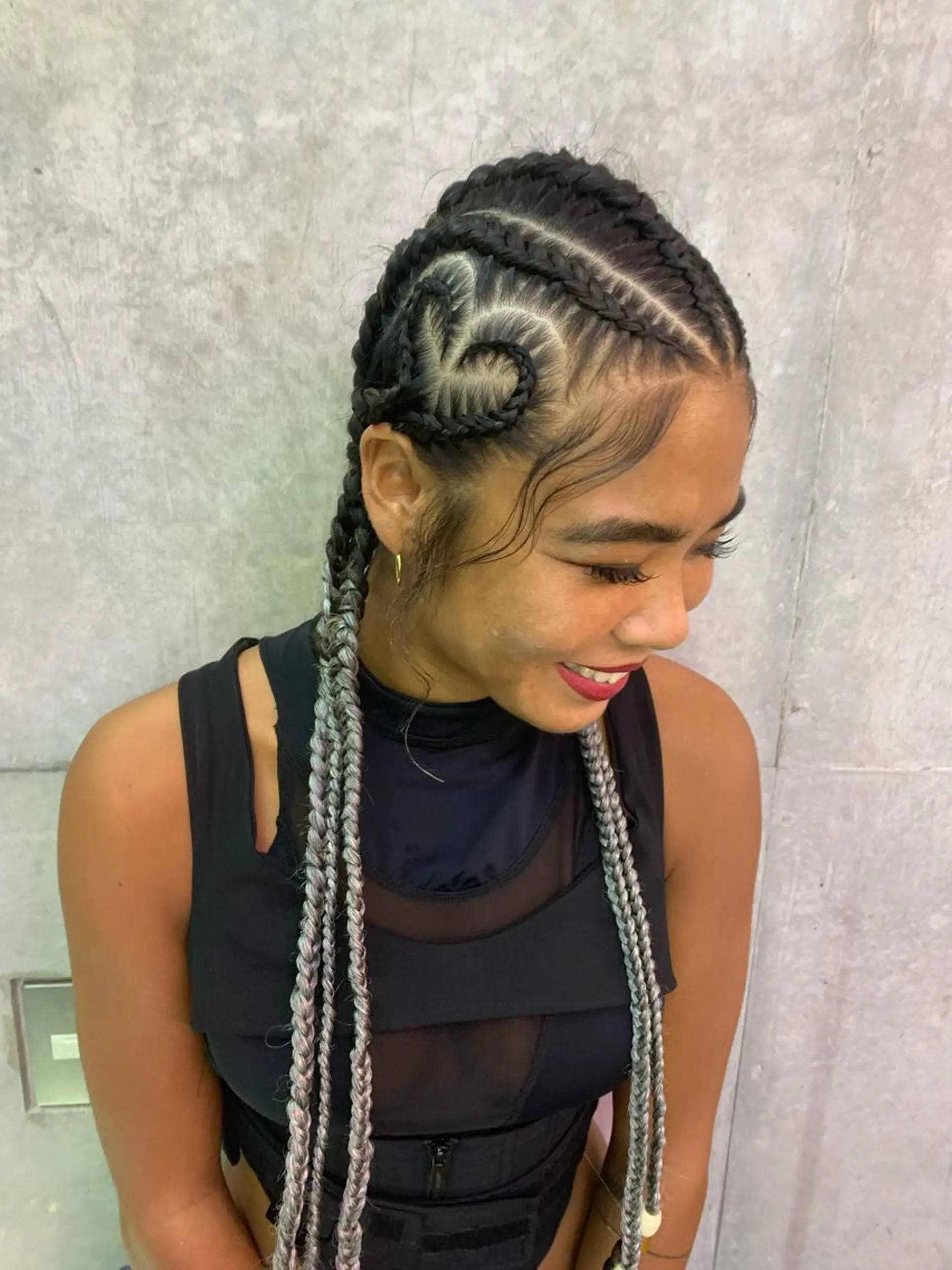 ヘアアレンジ エクステ ヘアセット HONEY TRAP!所属・HARURU🪮✨ ブレイズ海外ヘアのヘアスタイル