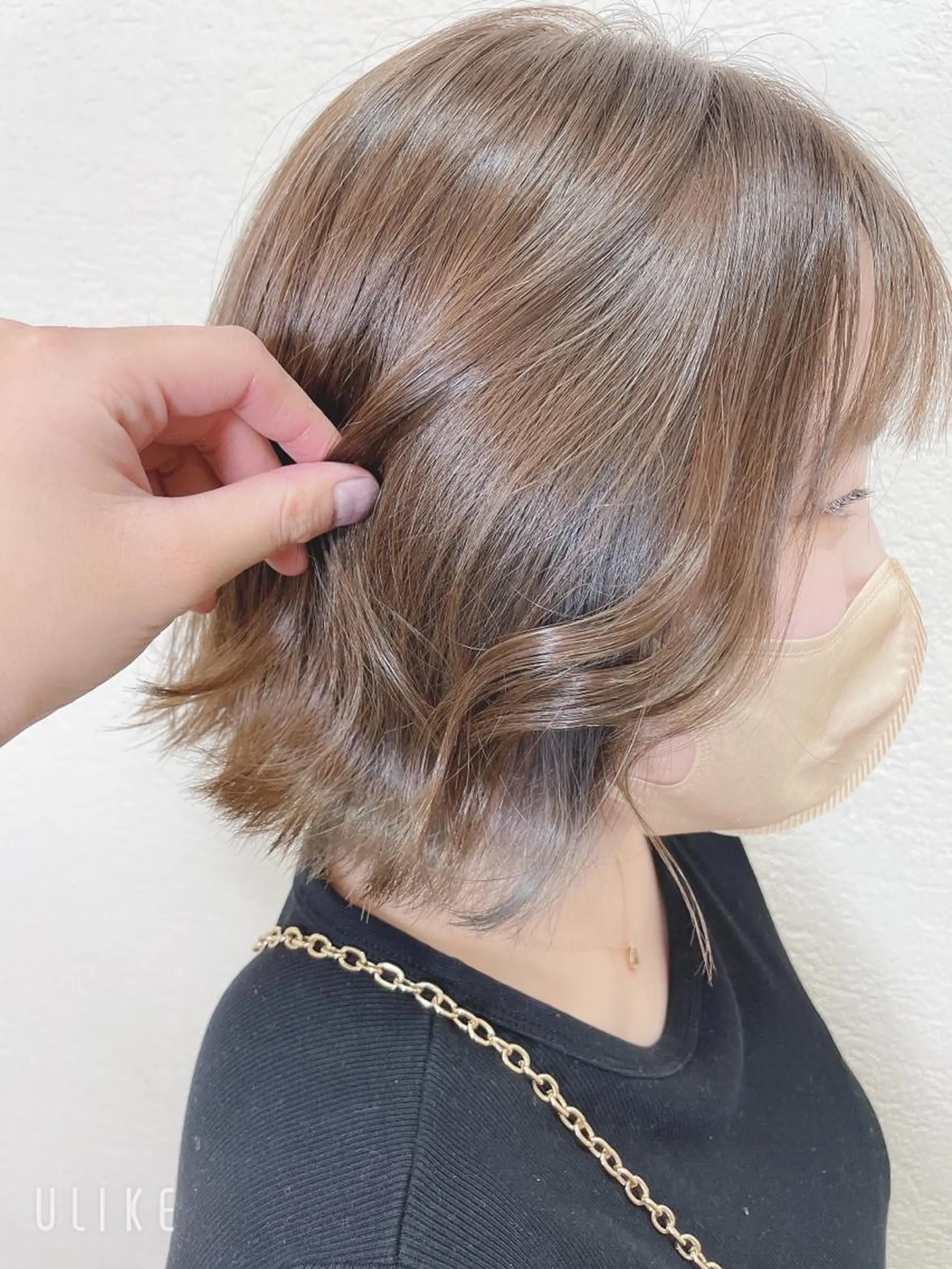 セミロング カラー ベージュカラー ダークシルバー シルバー カット ヘアカラー ❣️モードケイズ塚口 和田一将のヘアスタイル