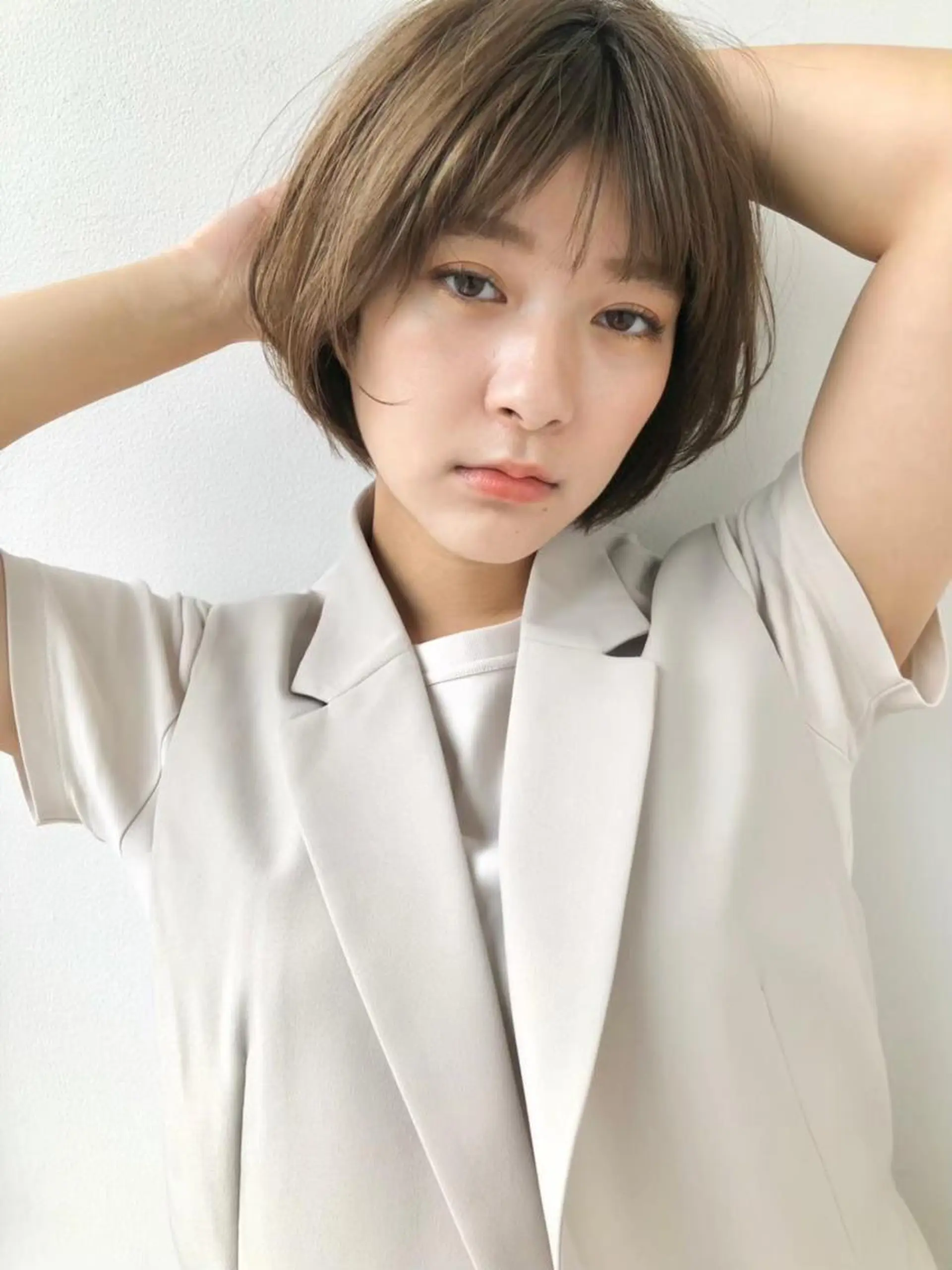 ショート ヘアカラー トリートメント 木村 玲穏のヘアスタイル