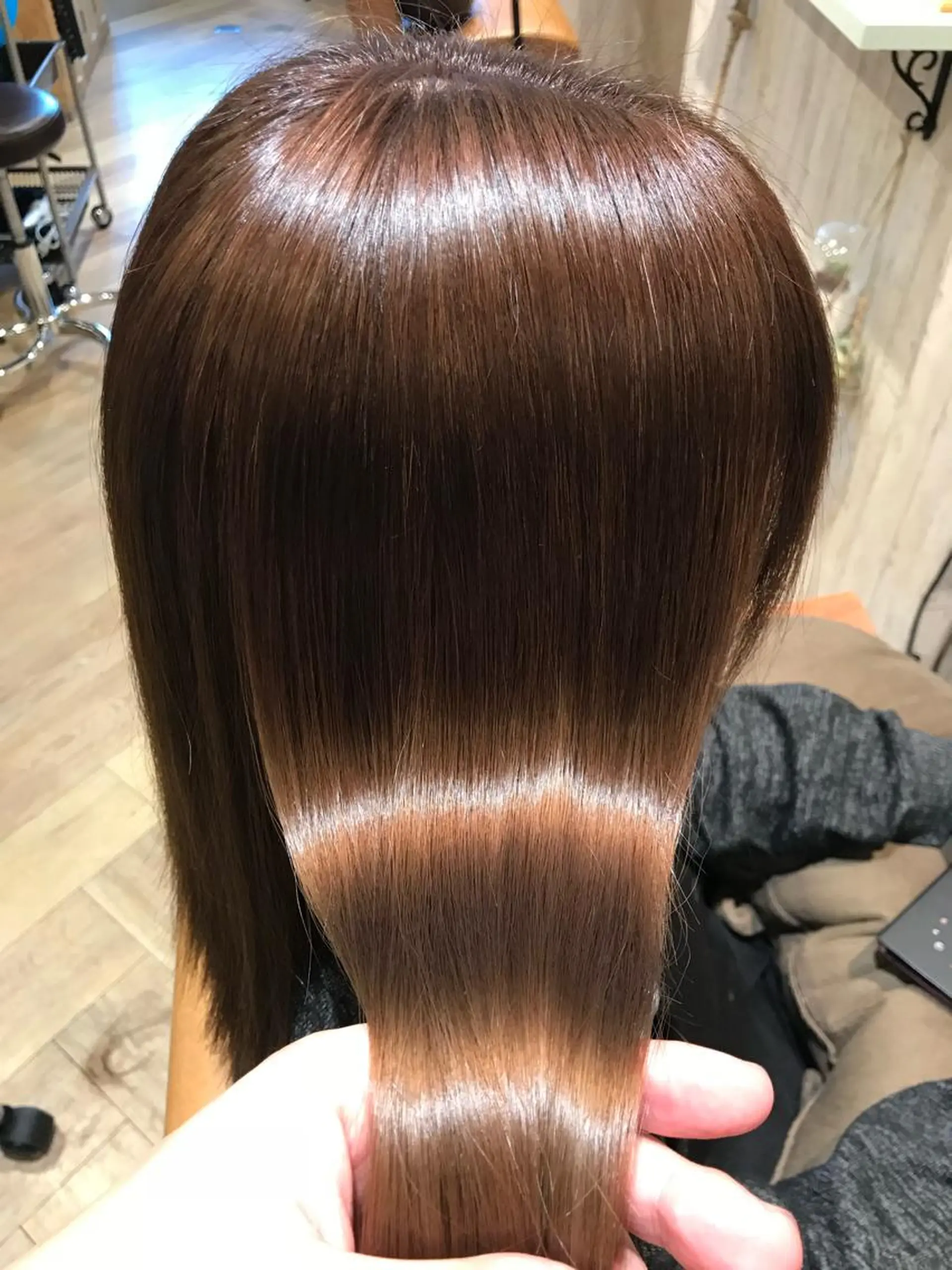 セミロング カラー 髪質改善専門美容室 Reshilリシルのヘアスタイル