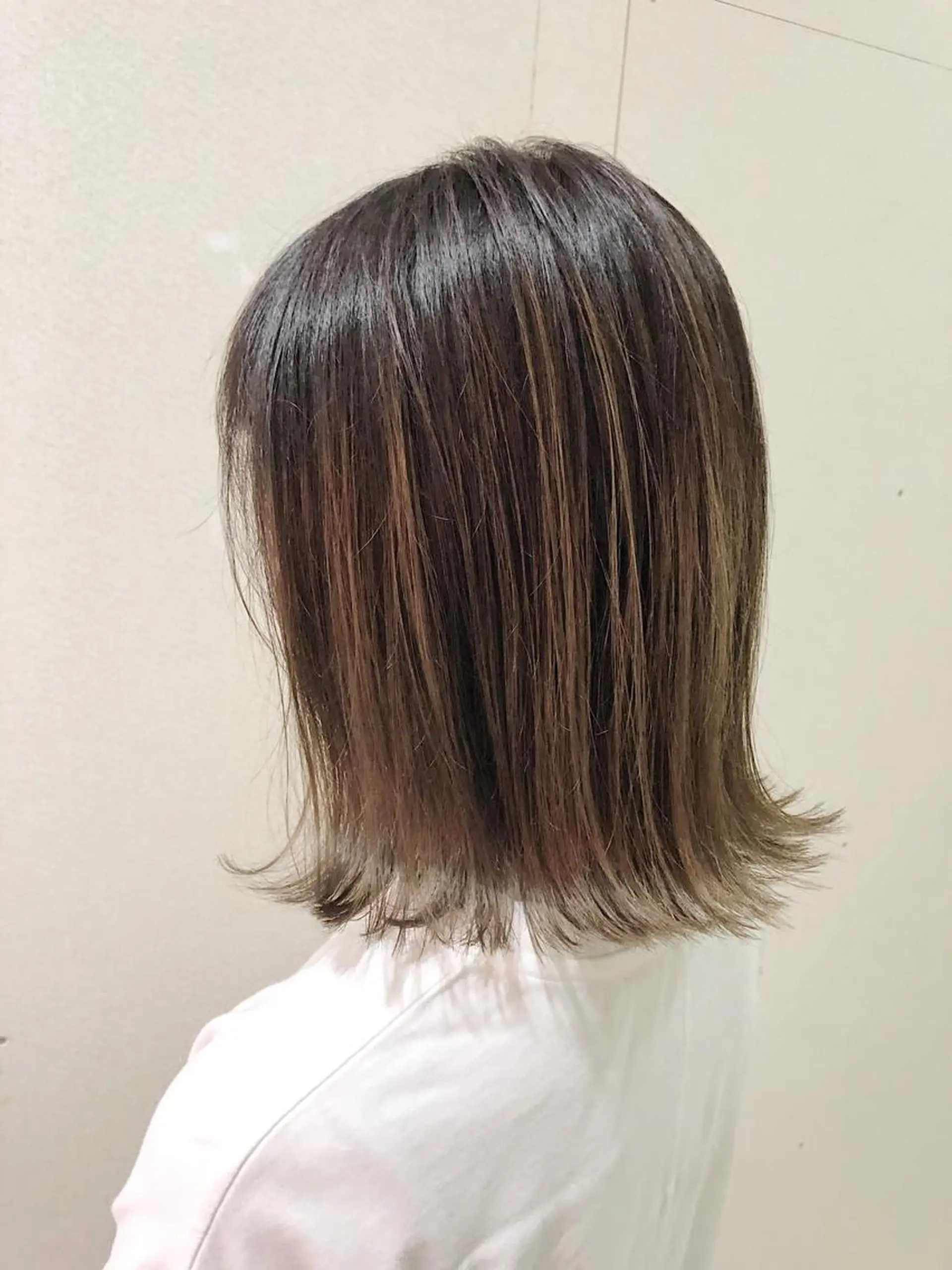 ミディアム カラー ケアブリーチ /髪質 改善/古橋圭史郎のヘアスタイル