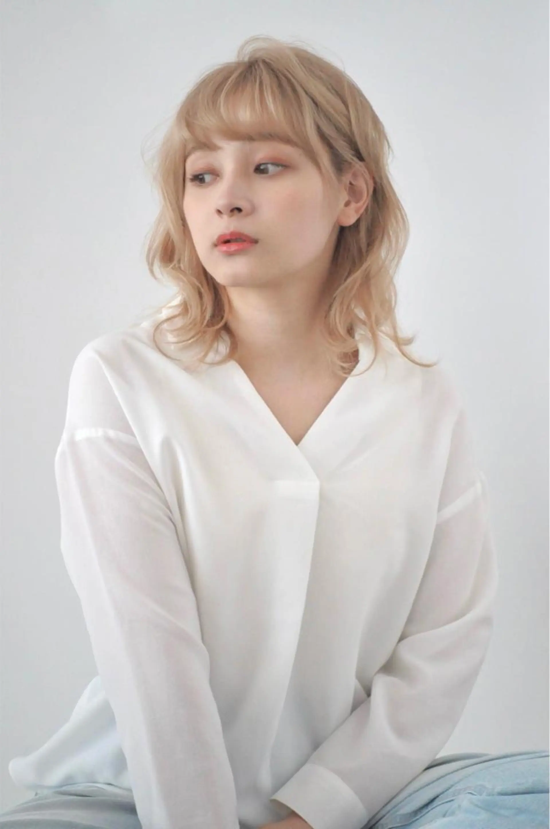 ミディアム パーマ ミディアムパーマ 千 田のヘアスタイル