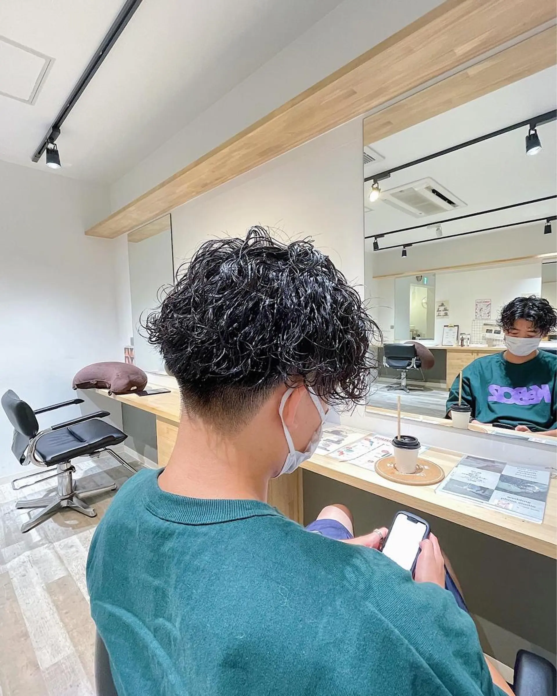 パーマ メンズ 升水 優太のヘアスタイル