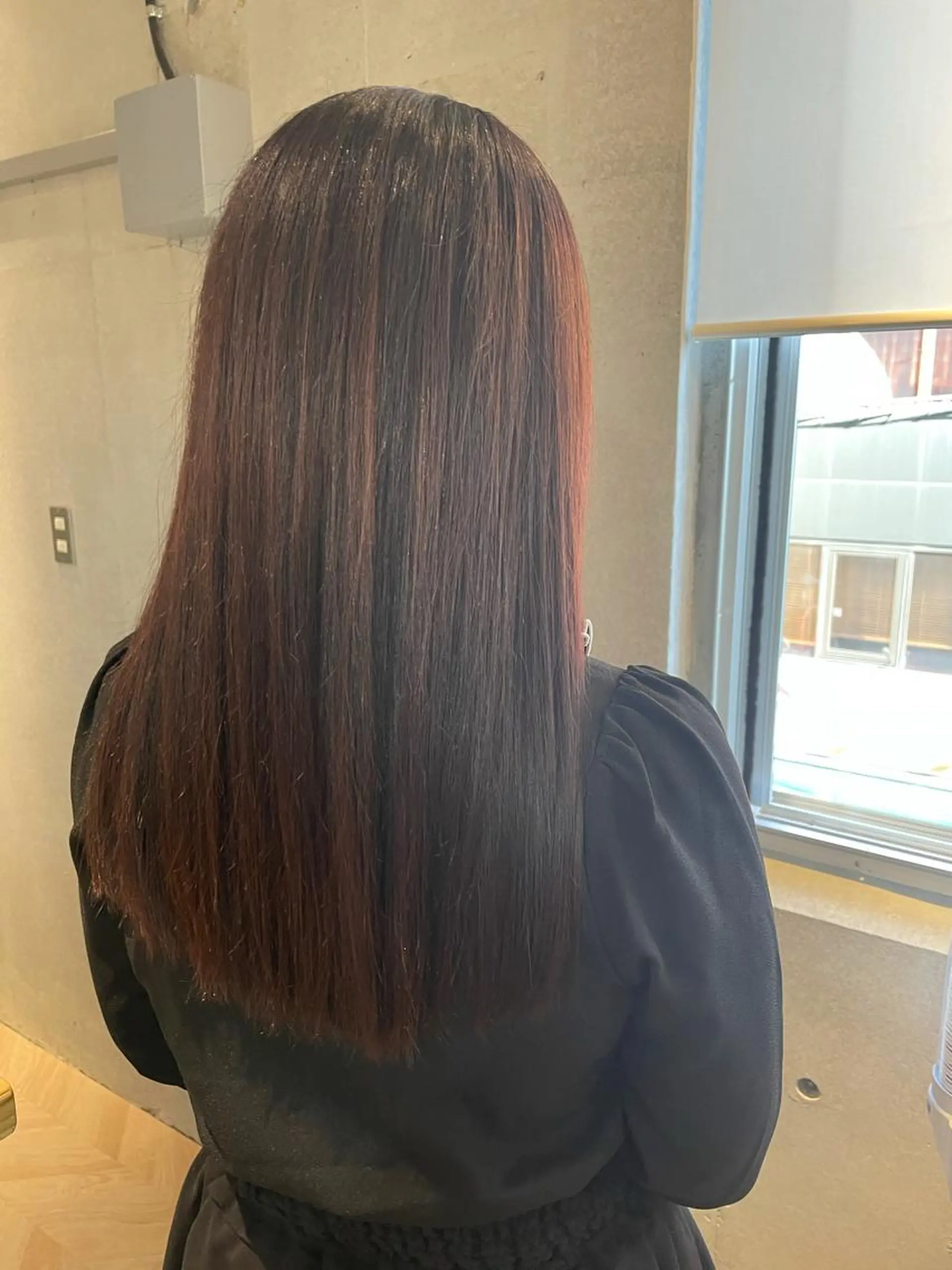 ロング カラー ピンクカラー カット ヘアカラー しのはら まどかのヘアスタイル