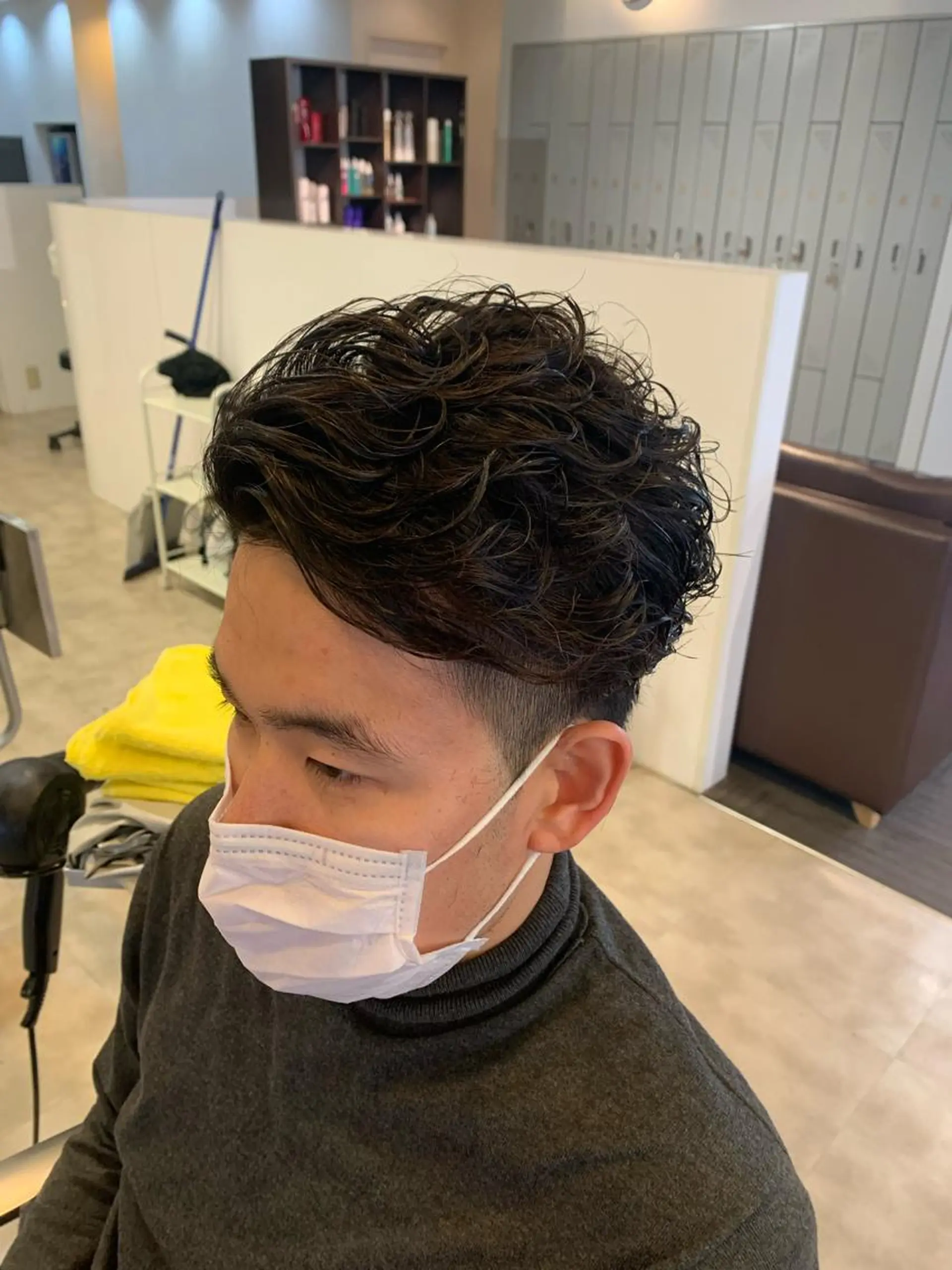 ショート メンズ メンズパーマ/難波/ 心斎橋　室園亮佑のヘアスタイル