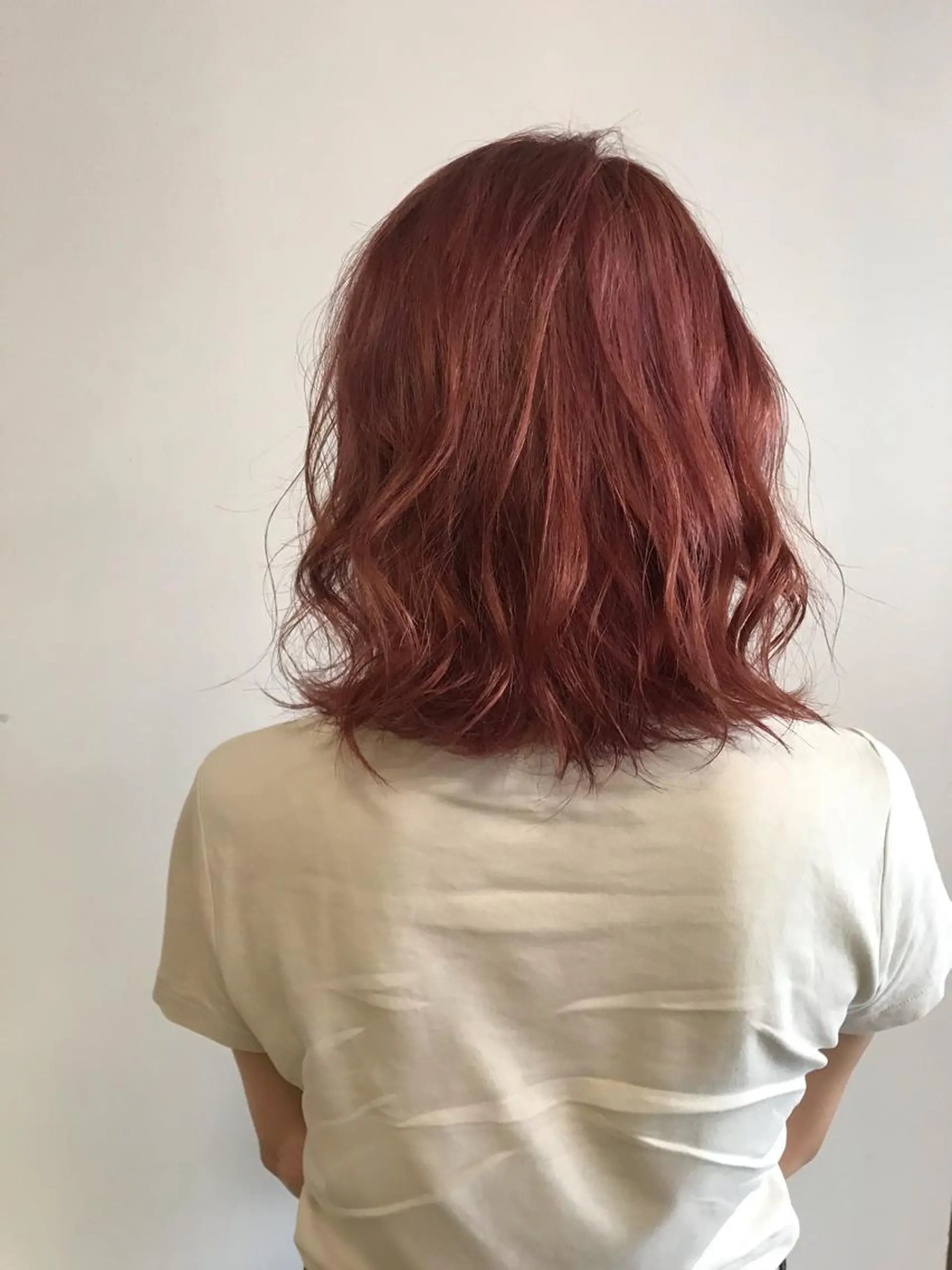 ミディアム カラー ピンクカラー ヘアカラー トリートメント デザインカラー🌈 高木リョウのヘアスタイル