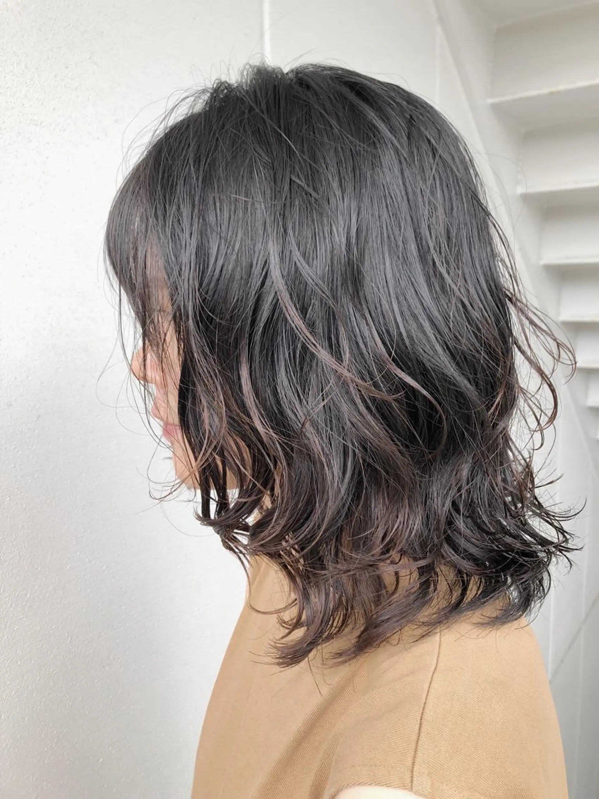 ミディアム パーマ ノグチ ユウキ/ボブのヘアスタイル