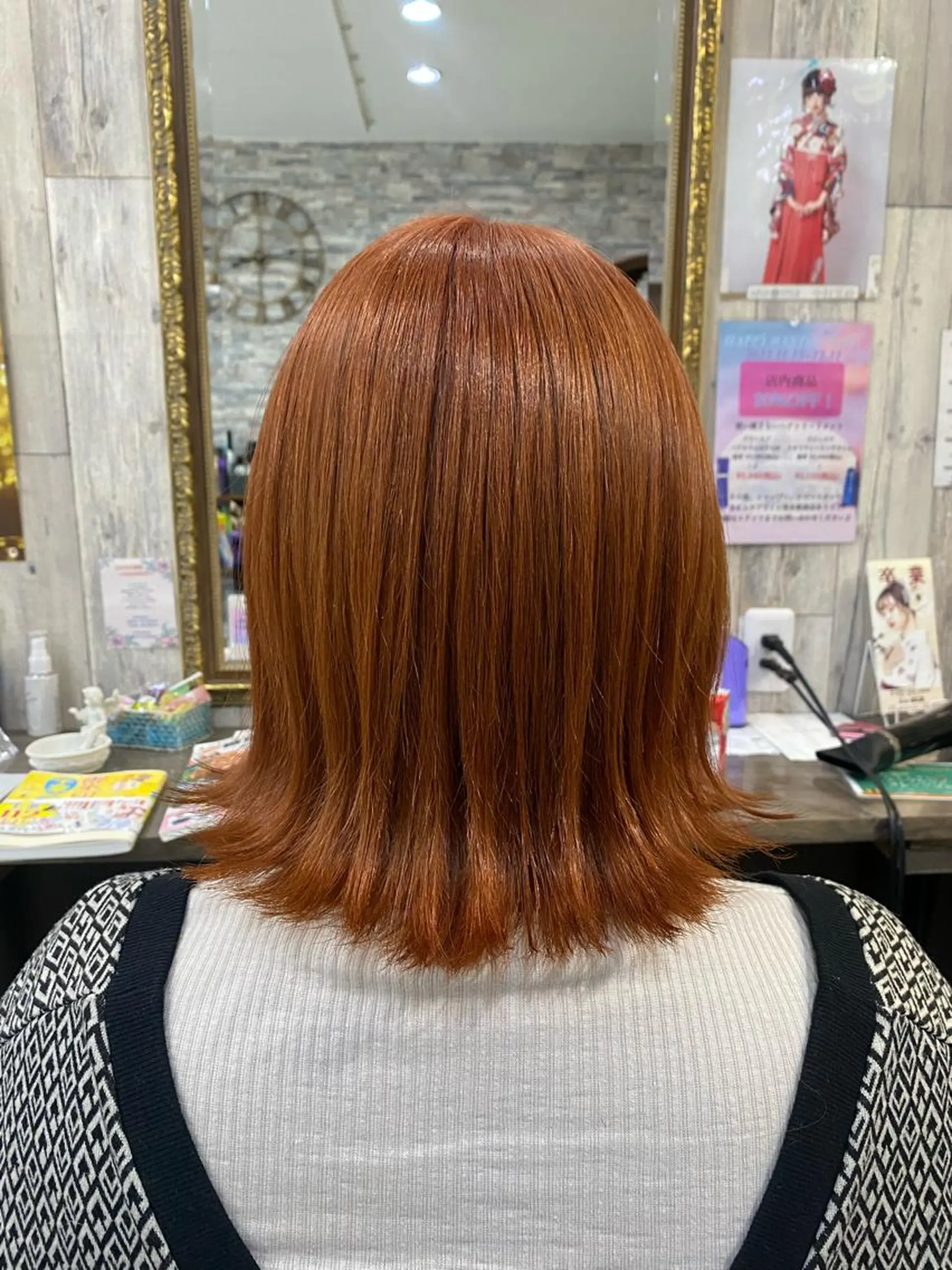 ミディアム 学生 ヘアカラー Arphy/ /のヘアスタイル