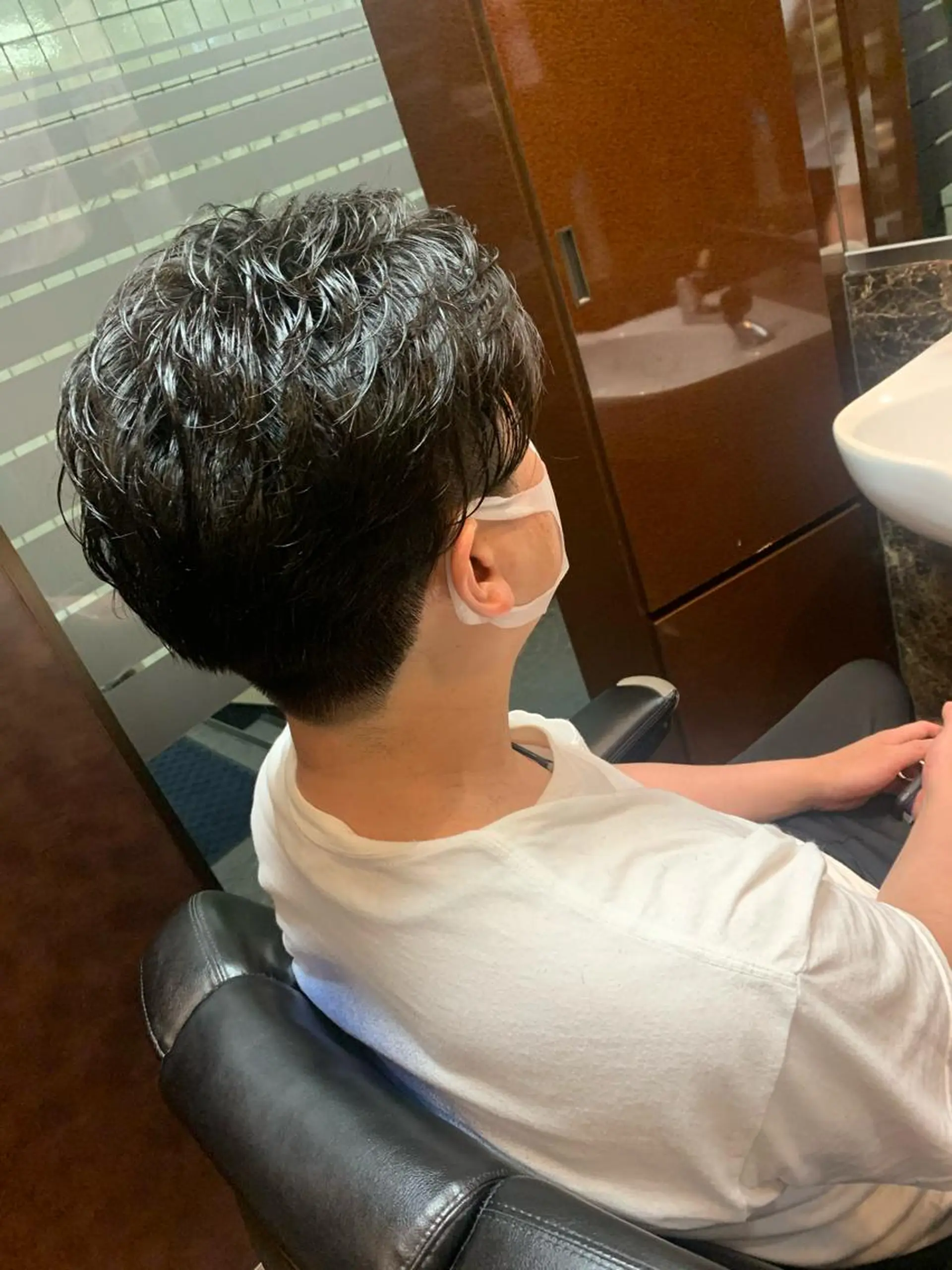 パーマ メンズ 行平 成穂のヘアスタイル