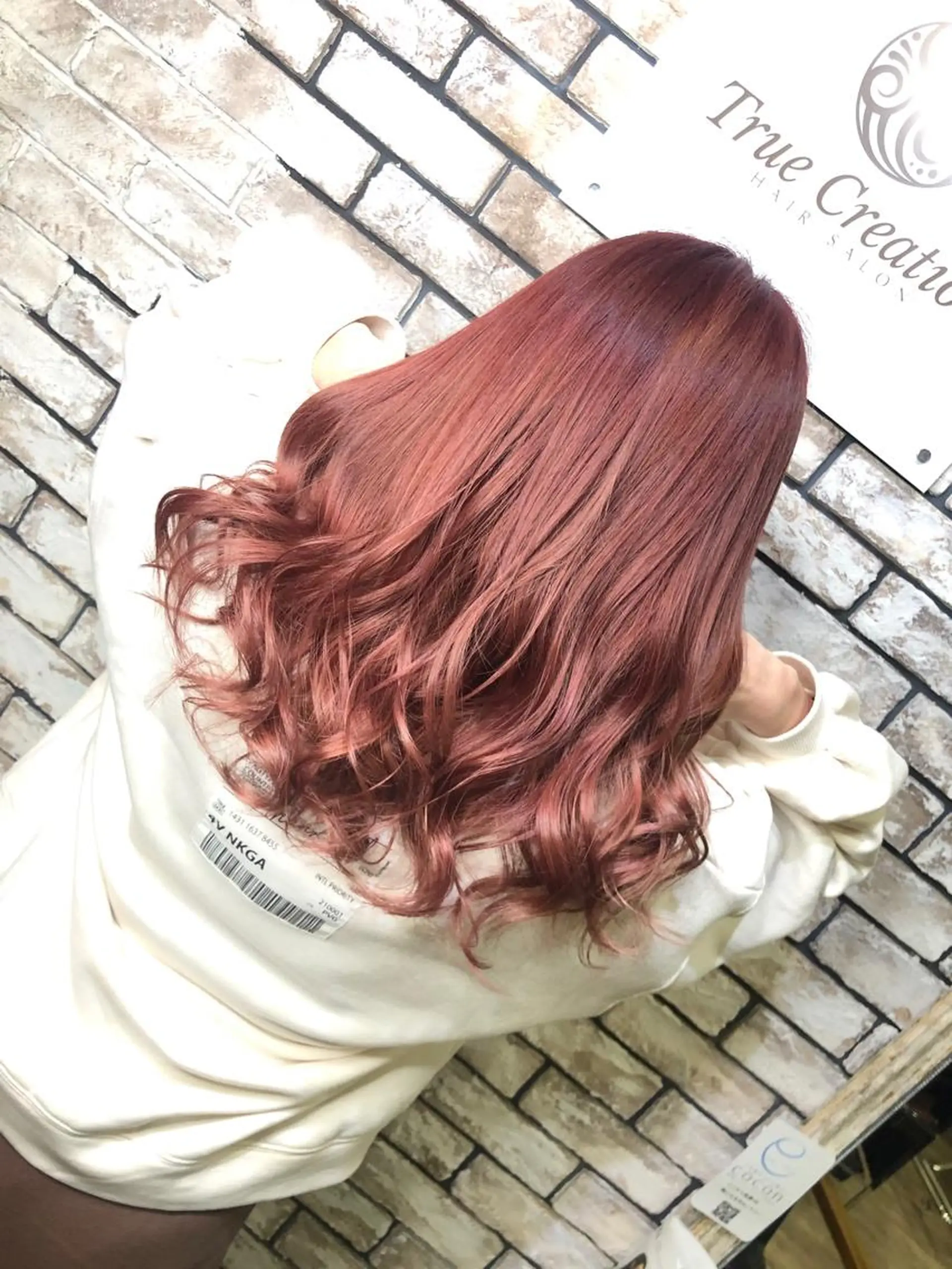 セミロング カラー ヘアカラー ハイトーン/韓国風 🤍Nacchi🐈のマツエク・マツパデザイン