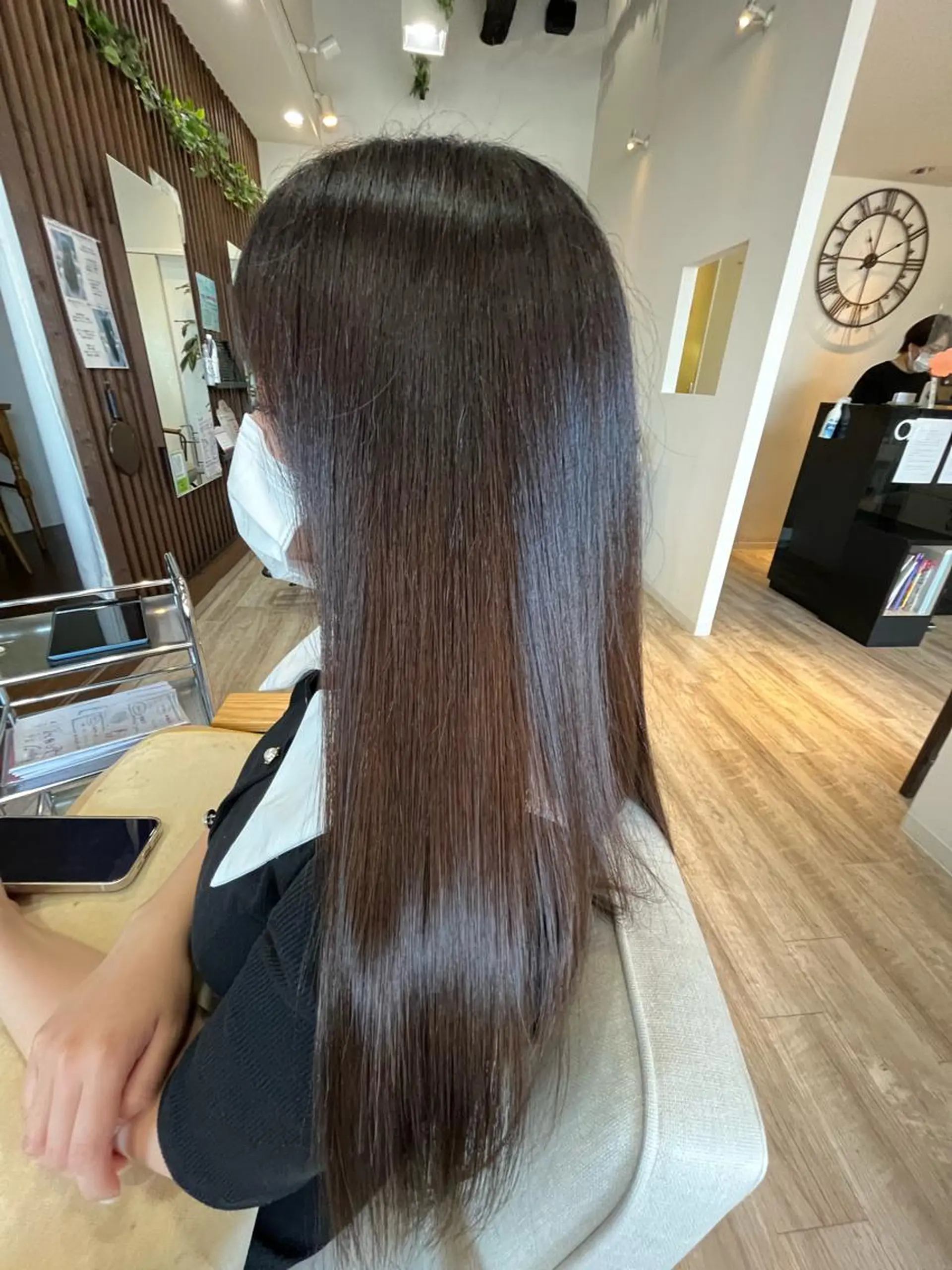 セミロング 縮毛矯正 ヘアーデザイン arのヘアスタイル