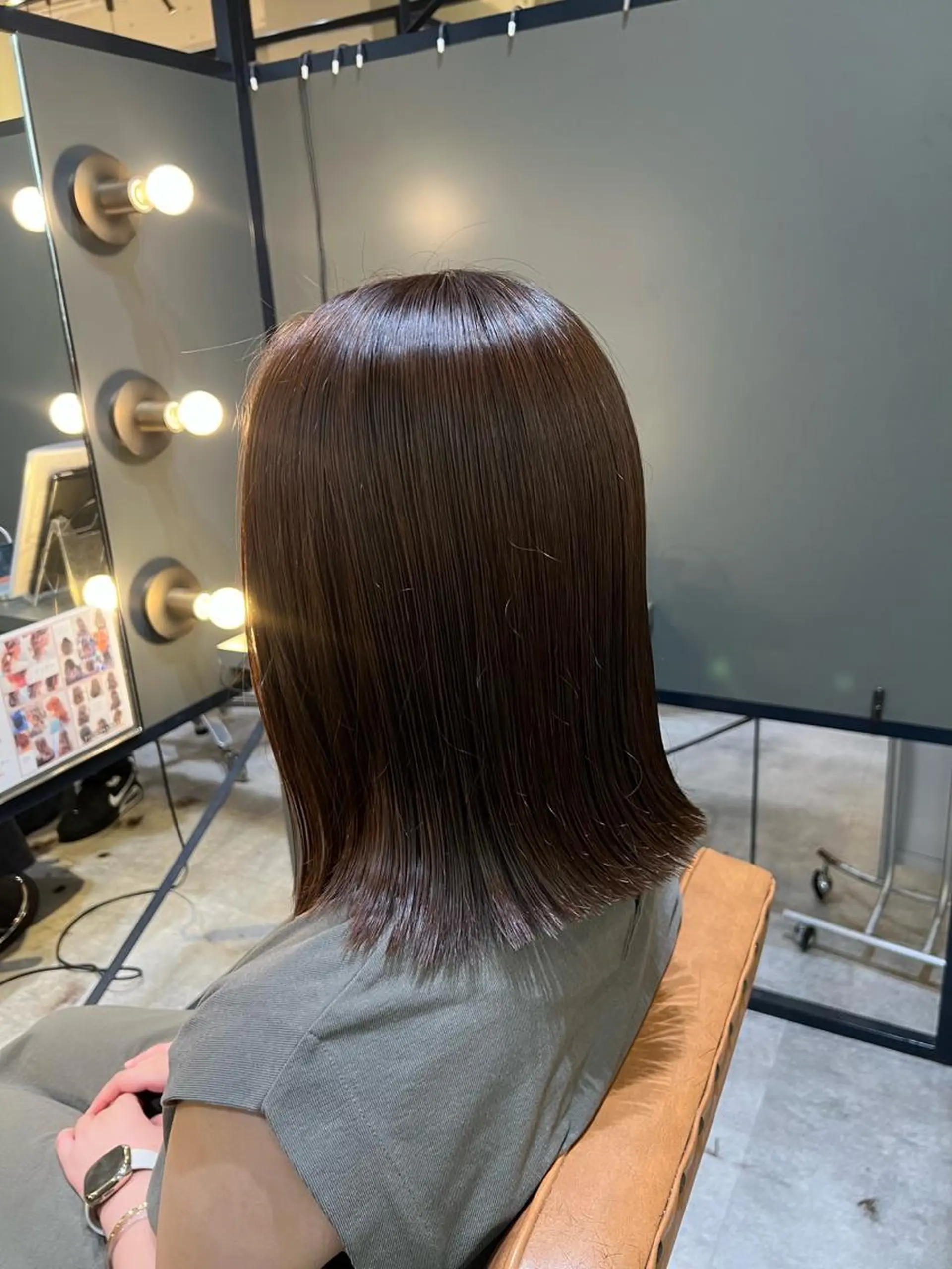 ミディアム カラー 髪質改善ストレート Kantaのヘアスタイル