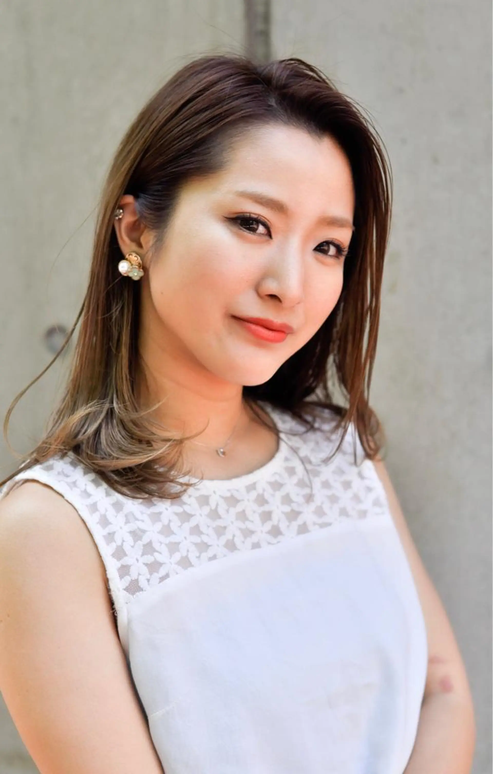 ミディアム 中田 敏明のヘアスタイル