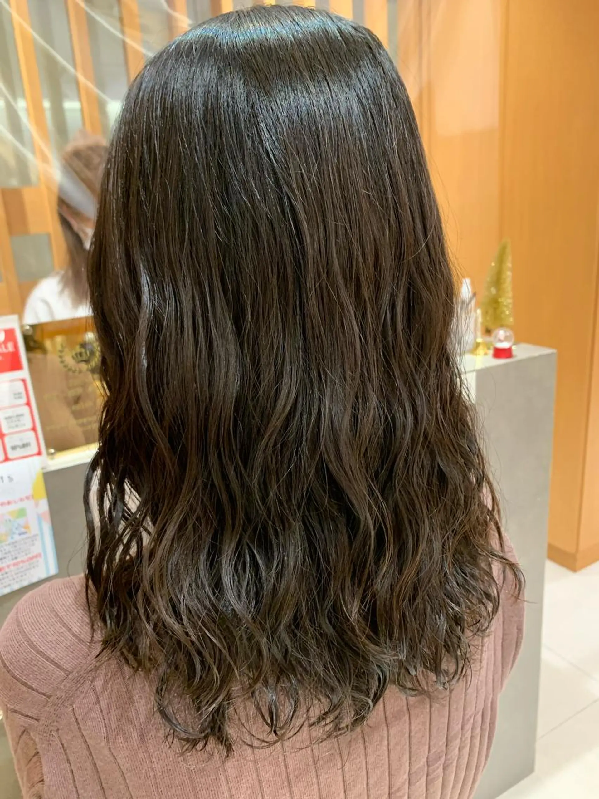 セミロング セミロングパーマ 韓国風ヘア 韓国風ヘア🐰 長谷川のヘアスタイル