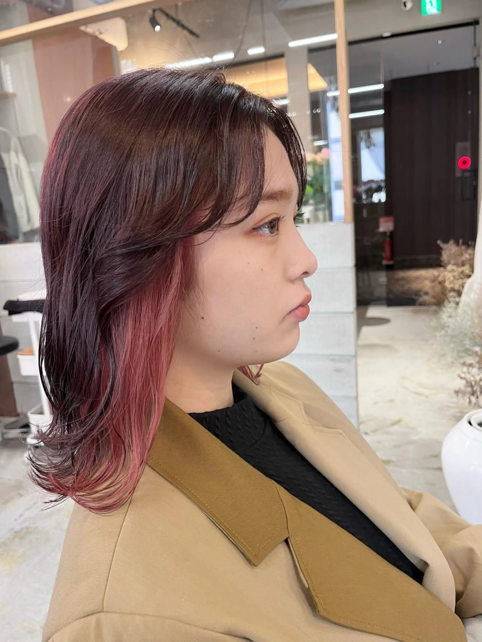 ミディアム カラー 暖色カラー／ ヘアセット🌛櫻井舞のヘアスタイル