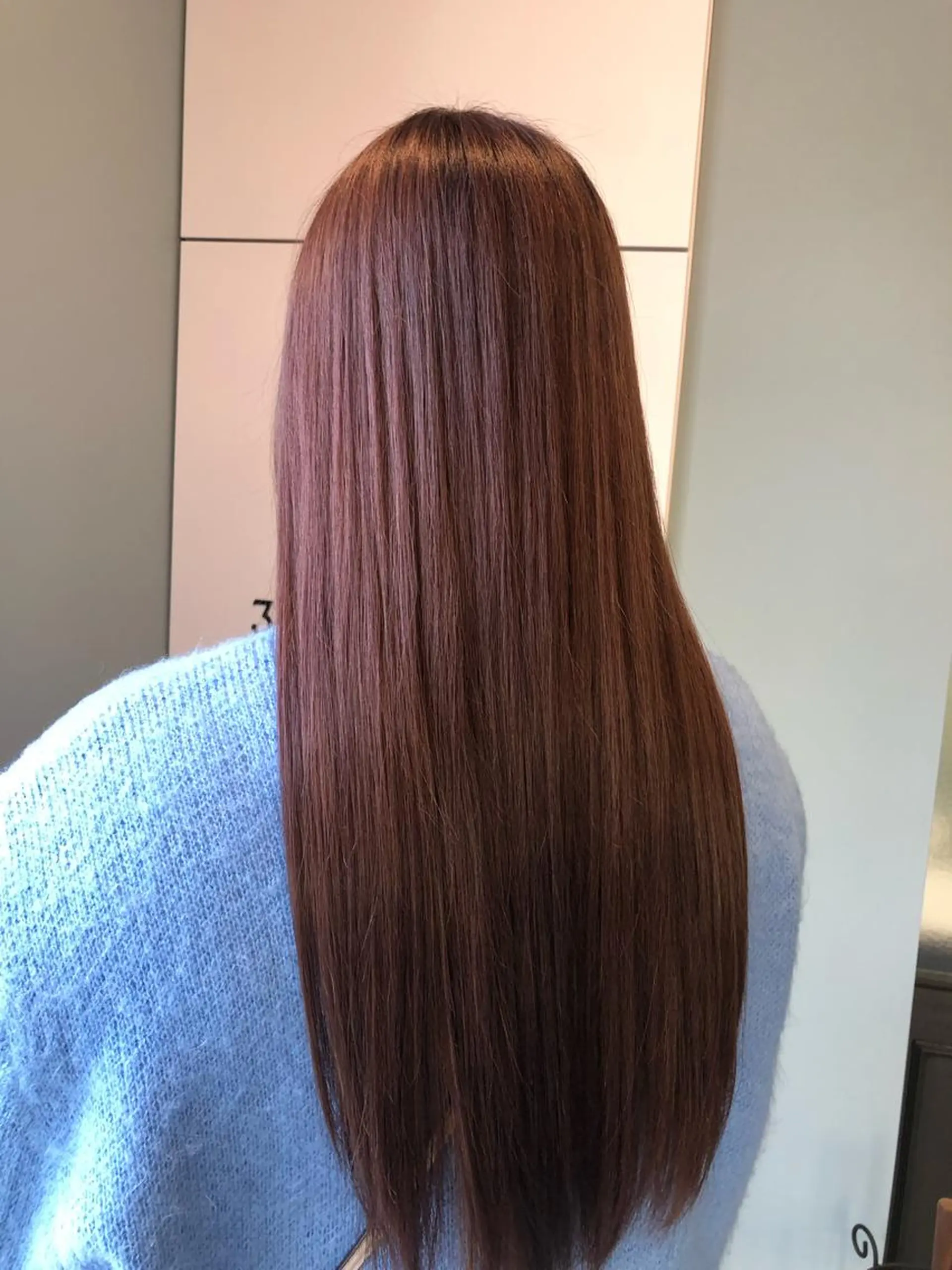 ロング カラー ブラウンカラー ピンクカラー ピンクブラウン 高澤 貴大のヘアスタイル