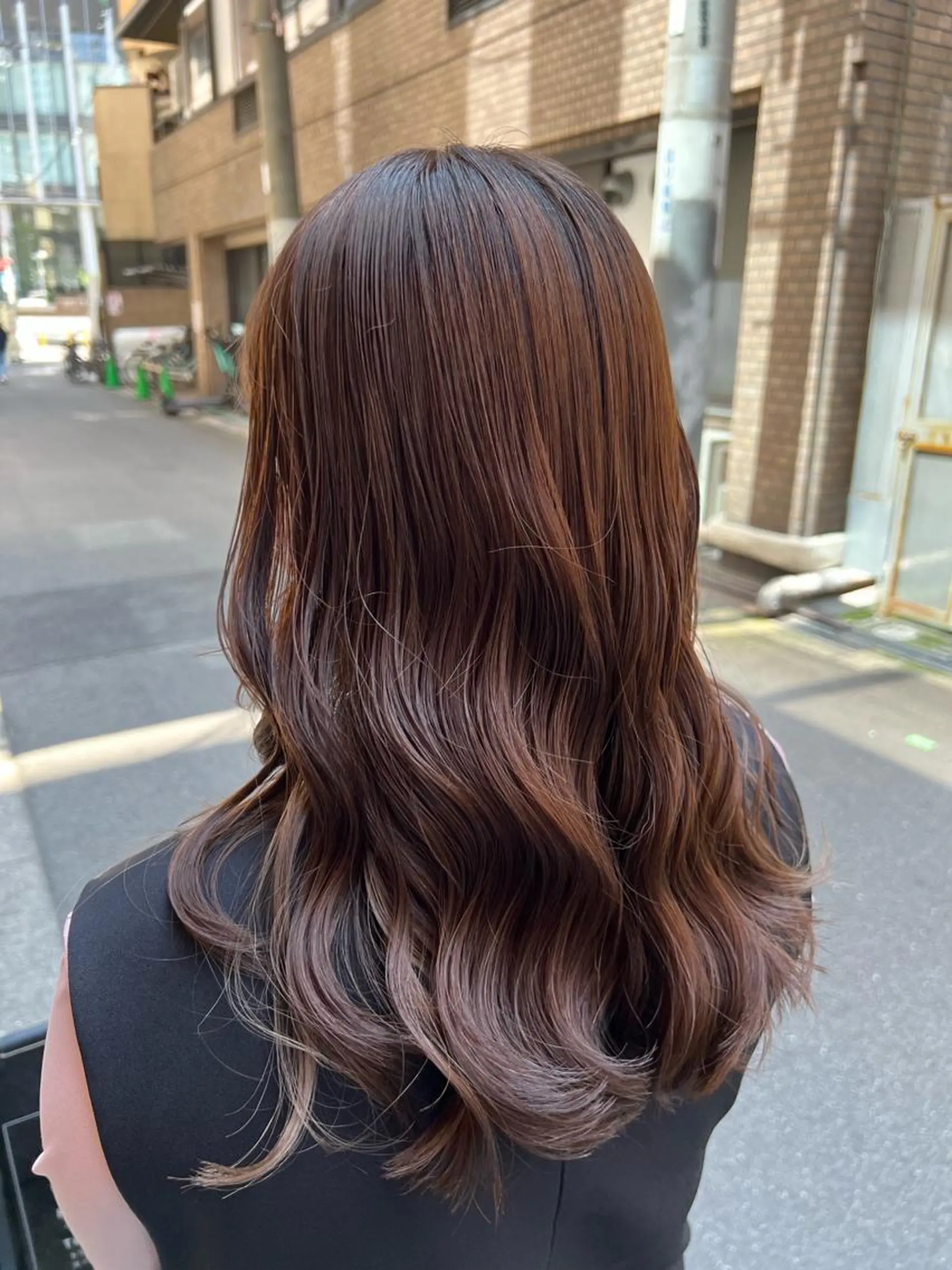 ロング カラー 髪質改善ストレート Kantaのヘアスタイル