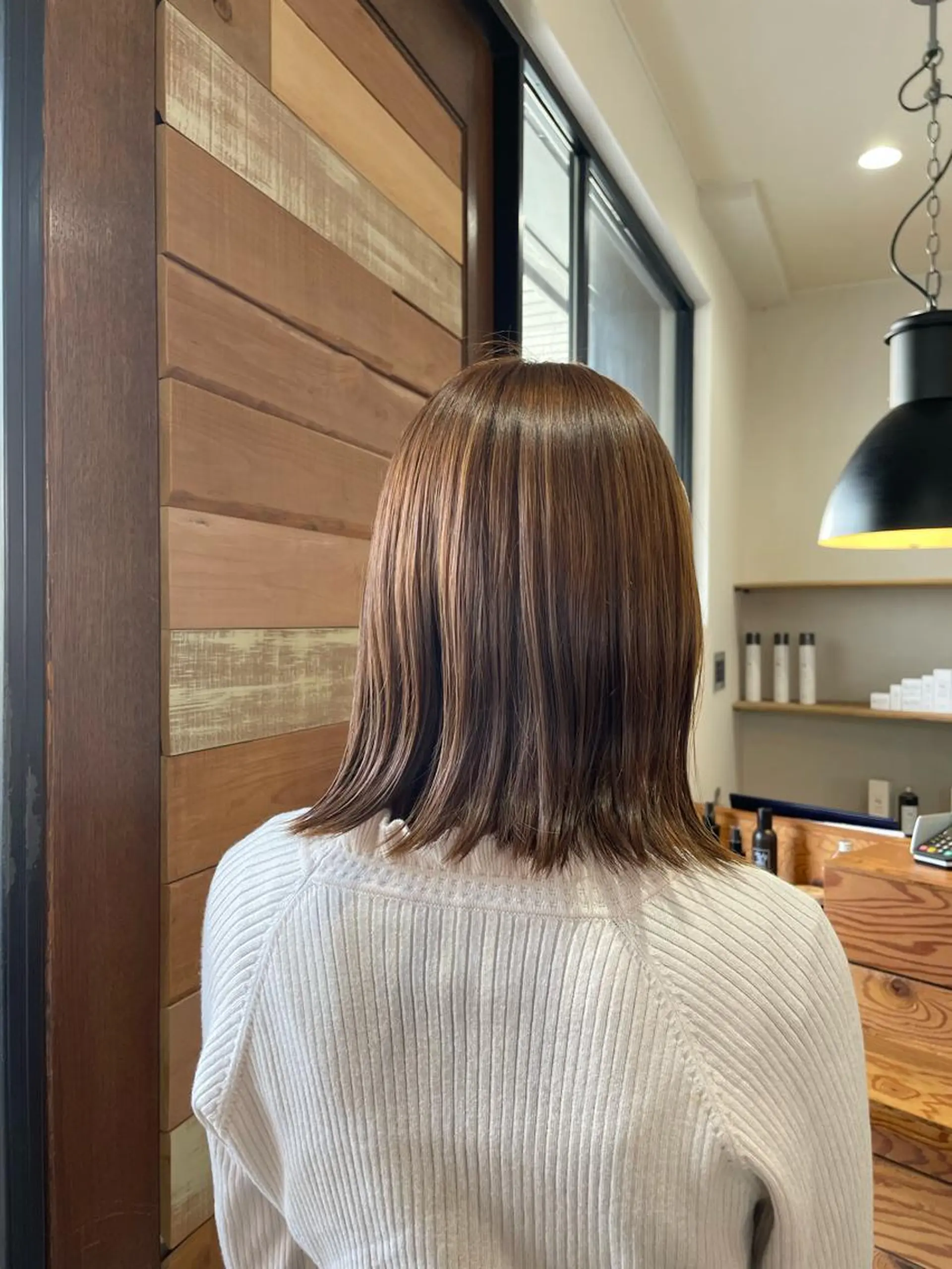 ミディアム カラー 福村 拓也のヘアスタイル
