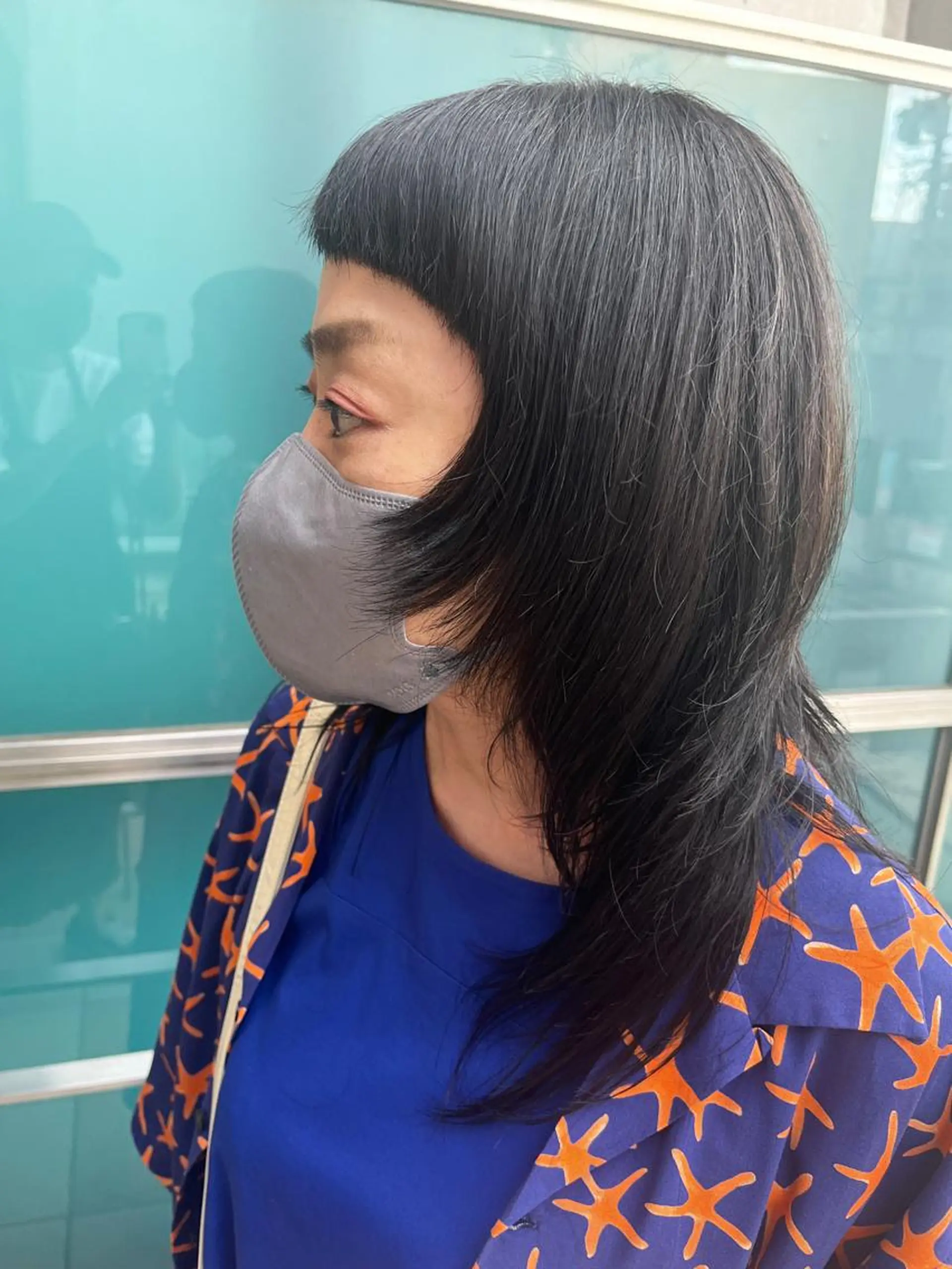 ミディアム カラー パーマ ヘアアレンジ メンズ キッズ ネイル マツエク・マツパ アイブロウ ミディアムパーマ メンズパーマ ブラウンカラー ケアカラー 透明感カラー ヘッドスパ 久木原 ゆりのヘアスタイル