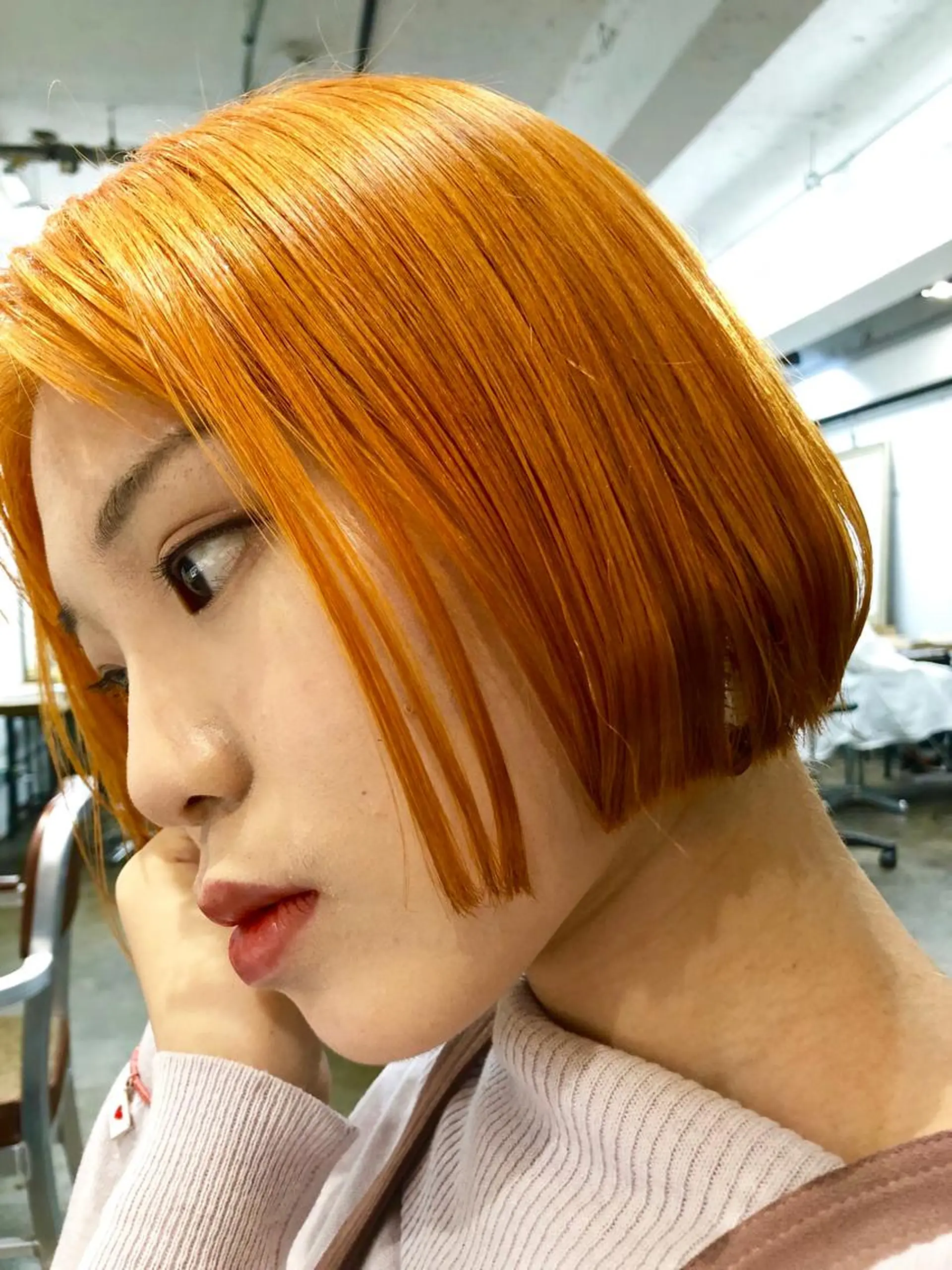 ショート カラー ブリーチ オレンジ topstylist fukudaのその他イメージ