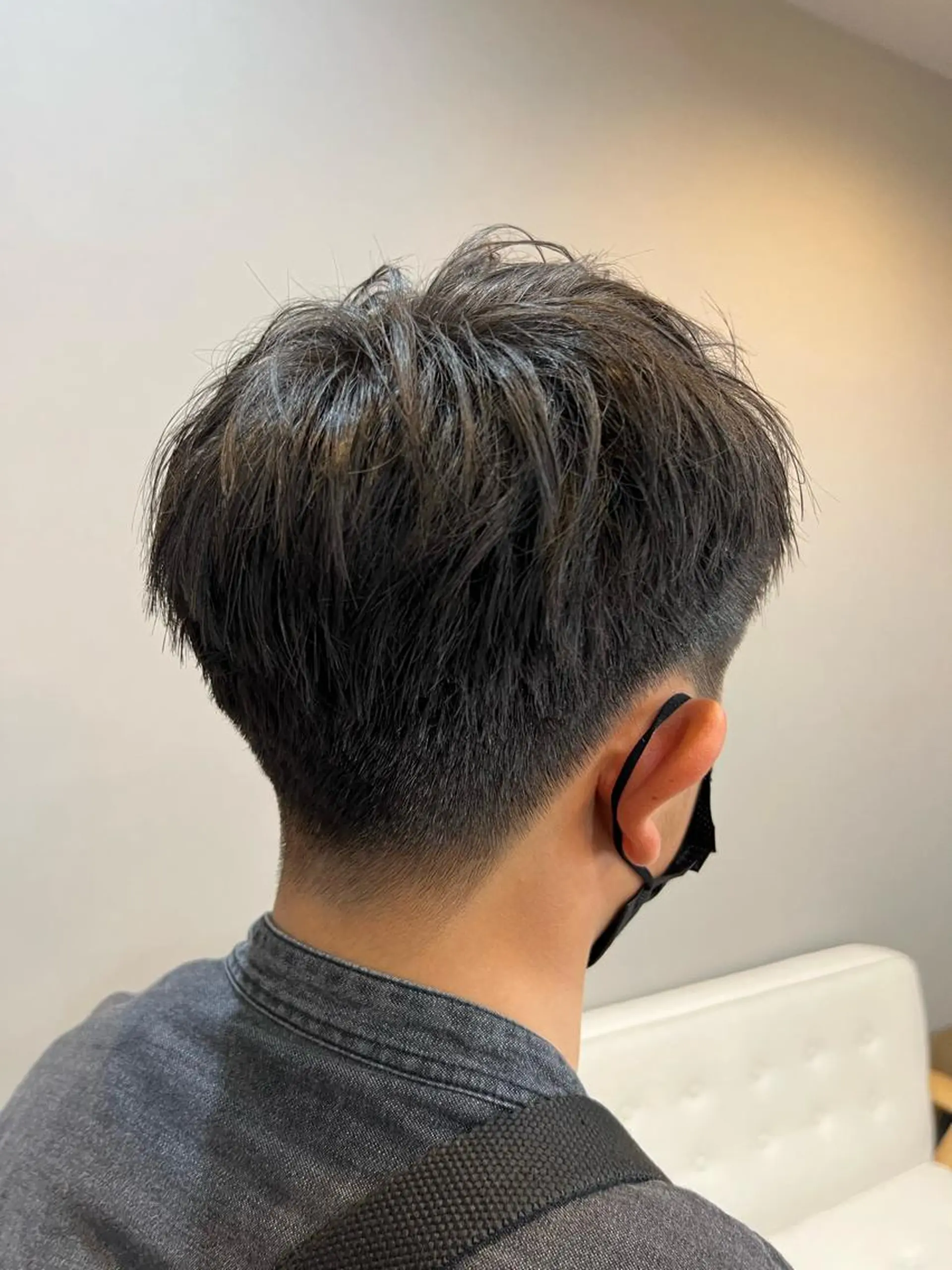 ショート メンズ 学生（メンズ向け） ツーブロック 学生 カット SHION men's permのヘアスタイル