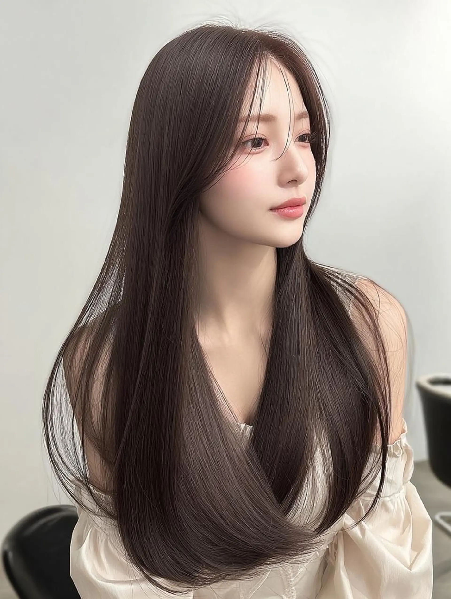 ロング 縮毛矯正 砂澤 瞳のヘアスタイル